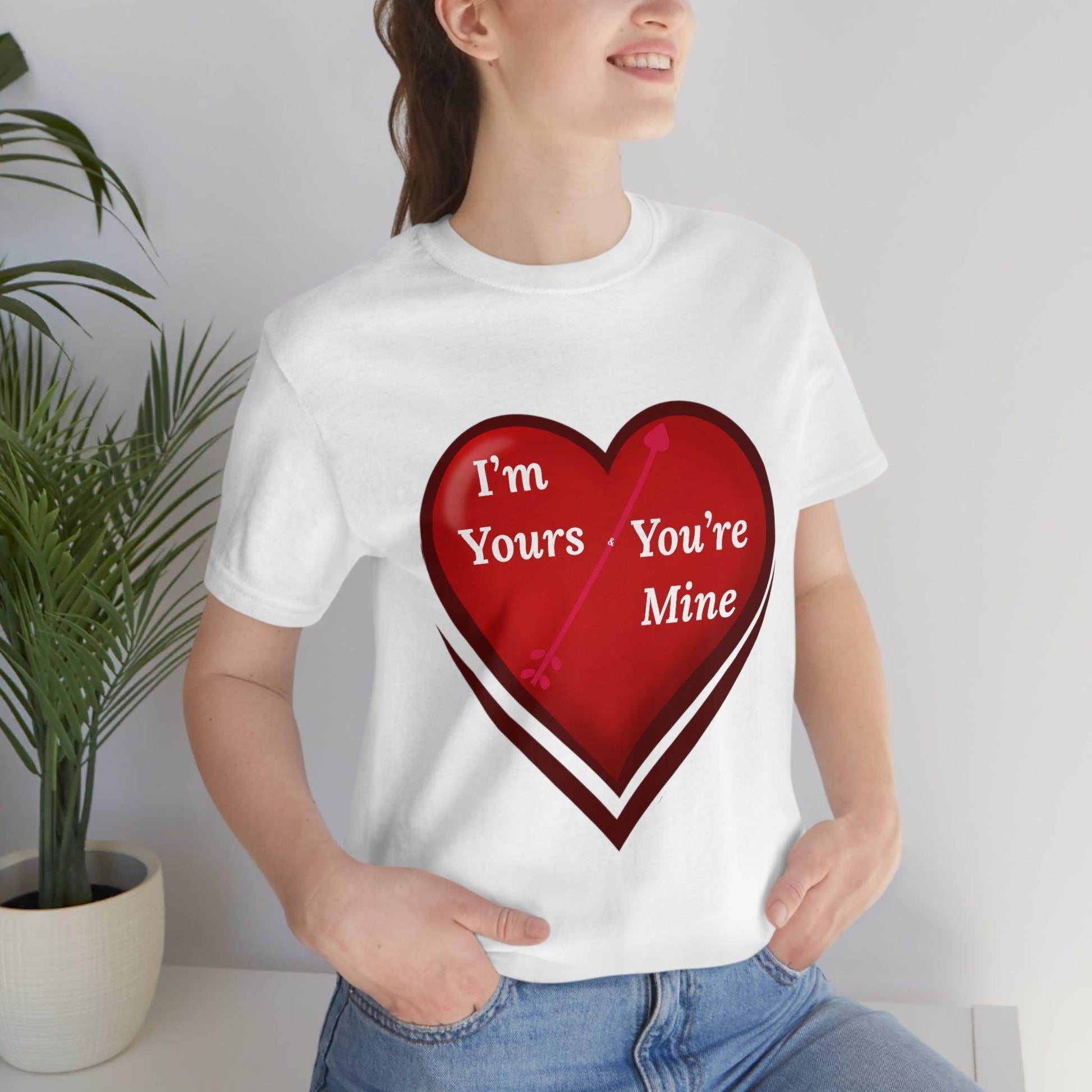 I'm Yours and You're Mine Heart Tee - Giftsmojo