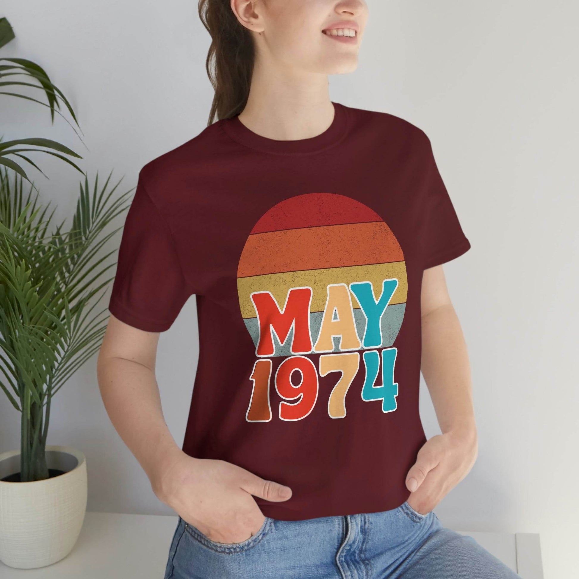 49th Birthday Shirt, 1974 Shirt, 49th Birthday Tee, Vintage 1974 Shirt, 49th Birthday Gifts, 1974 Birthday Shirt, 49th Birthday Gift - Giftsmojo