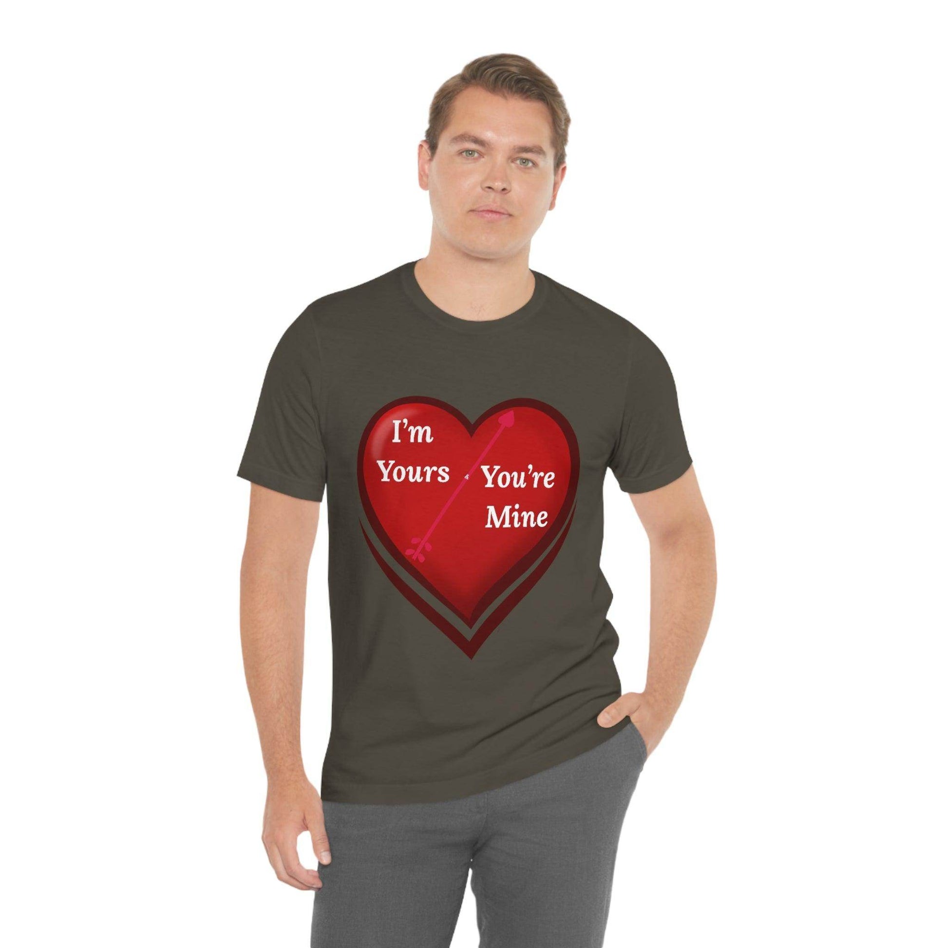 I'm Yours and You're Mine Heart Tee - Giftsmojo
