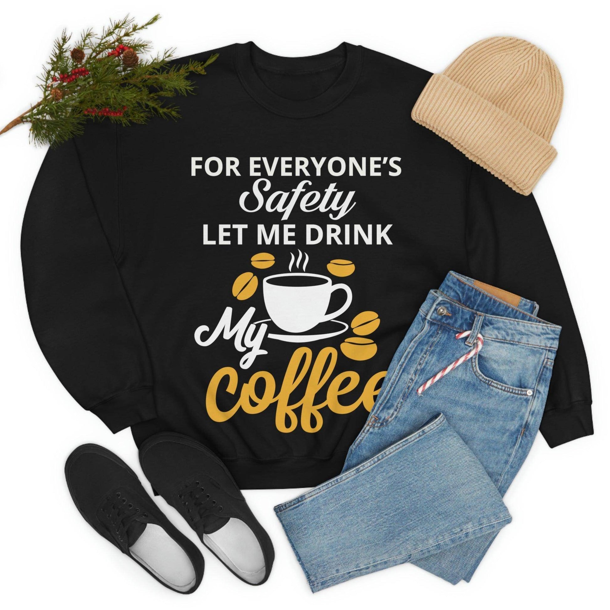 Coffee tee Unisex Heavy Blend™ Crewneck Sweatshirt - Giftsmojo
