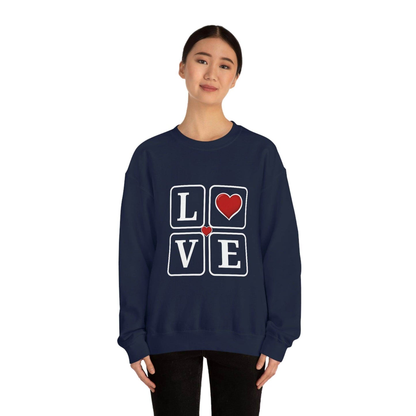 Love square Hearts Sweatshirt - Giftsmojo