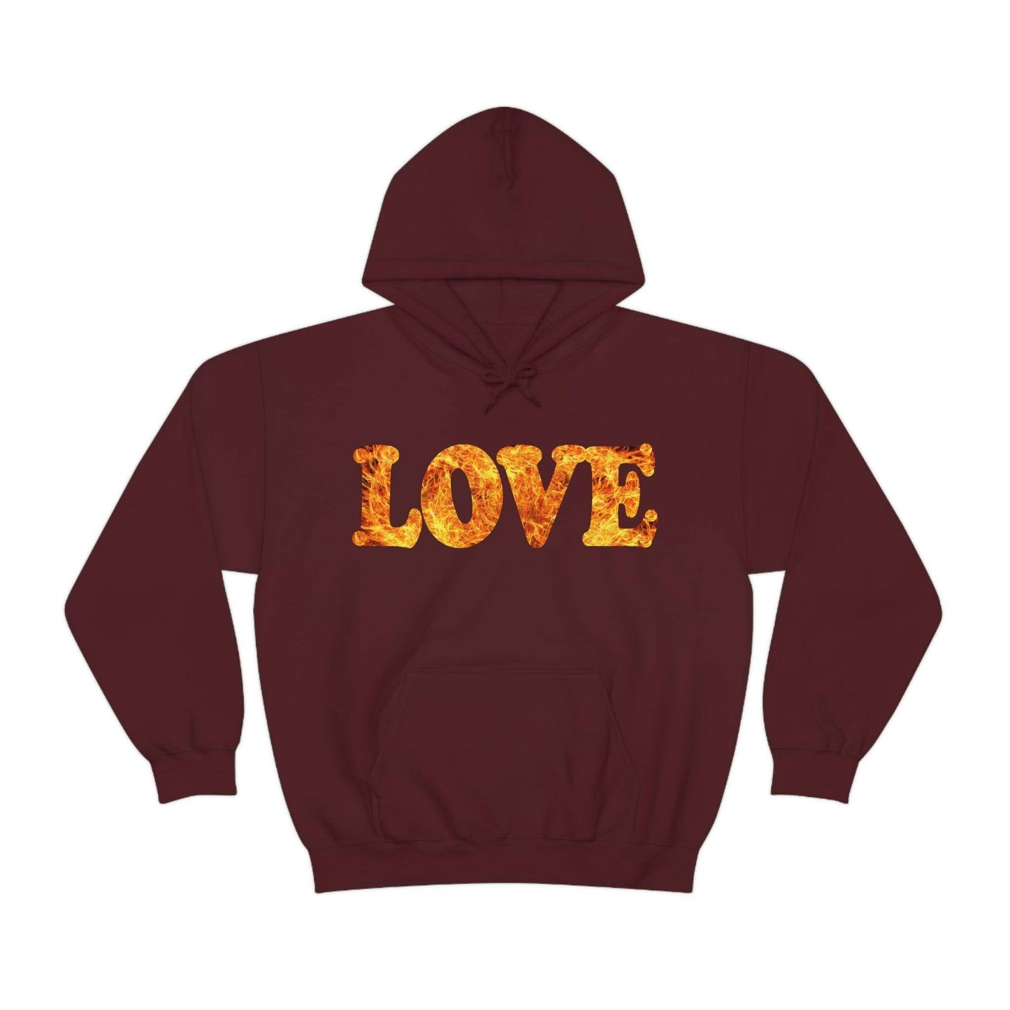 Love Fire Hooded Sweatshirt - Giftsmojo