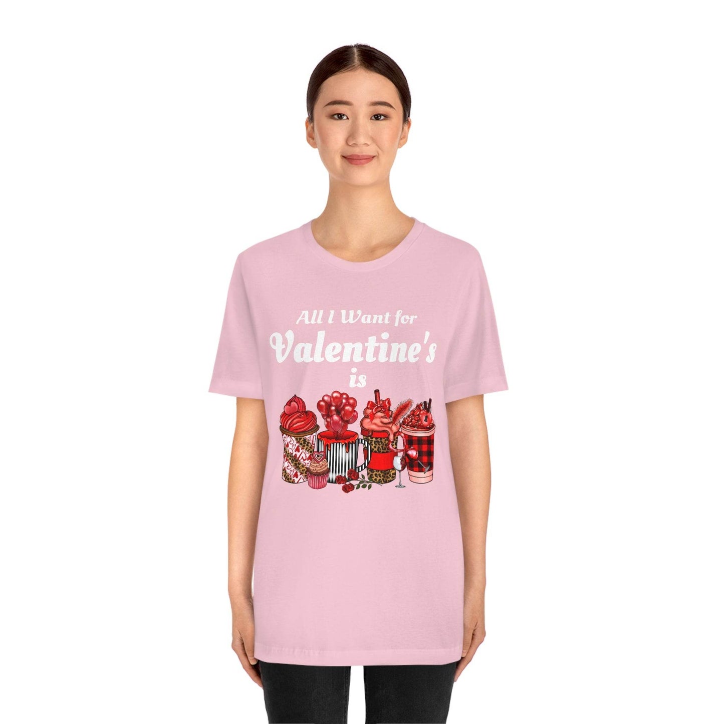 All I want for Valentines is Coffee Tee - Giftsmojo