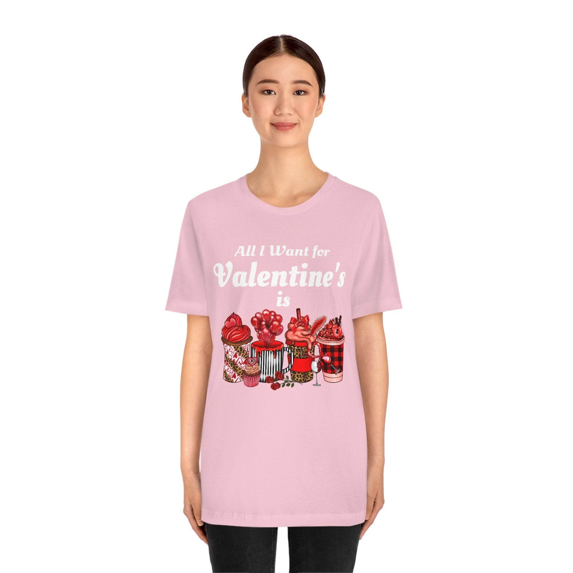 All I want for Valentines is Coffee Tee - Giftsmojo