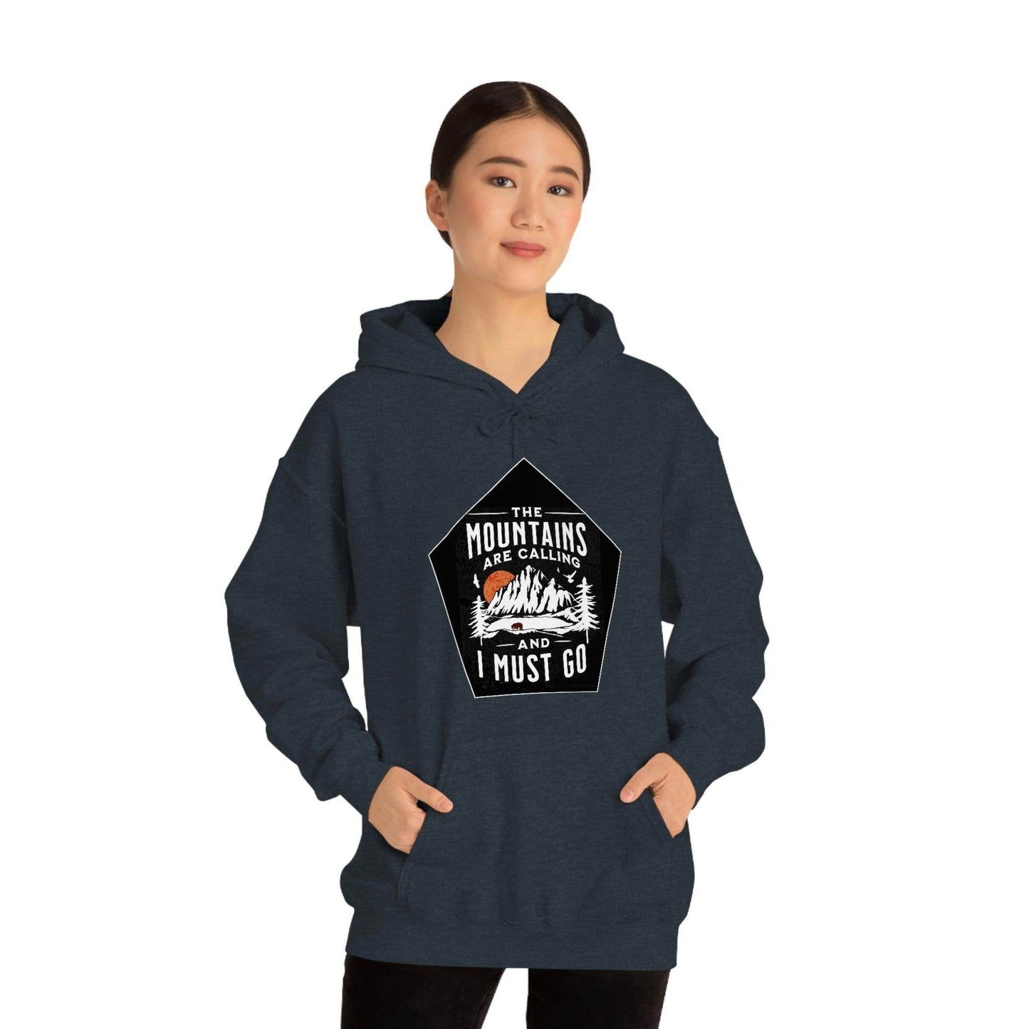 The Mountains are Calling and I Must Go, Hooded Sweatshirt - Giftsmojo
