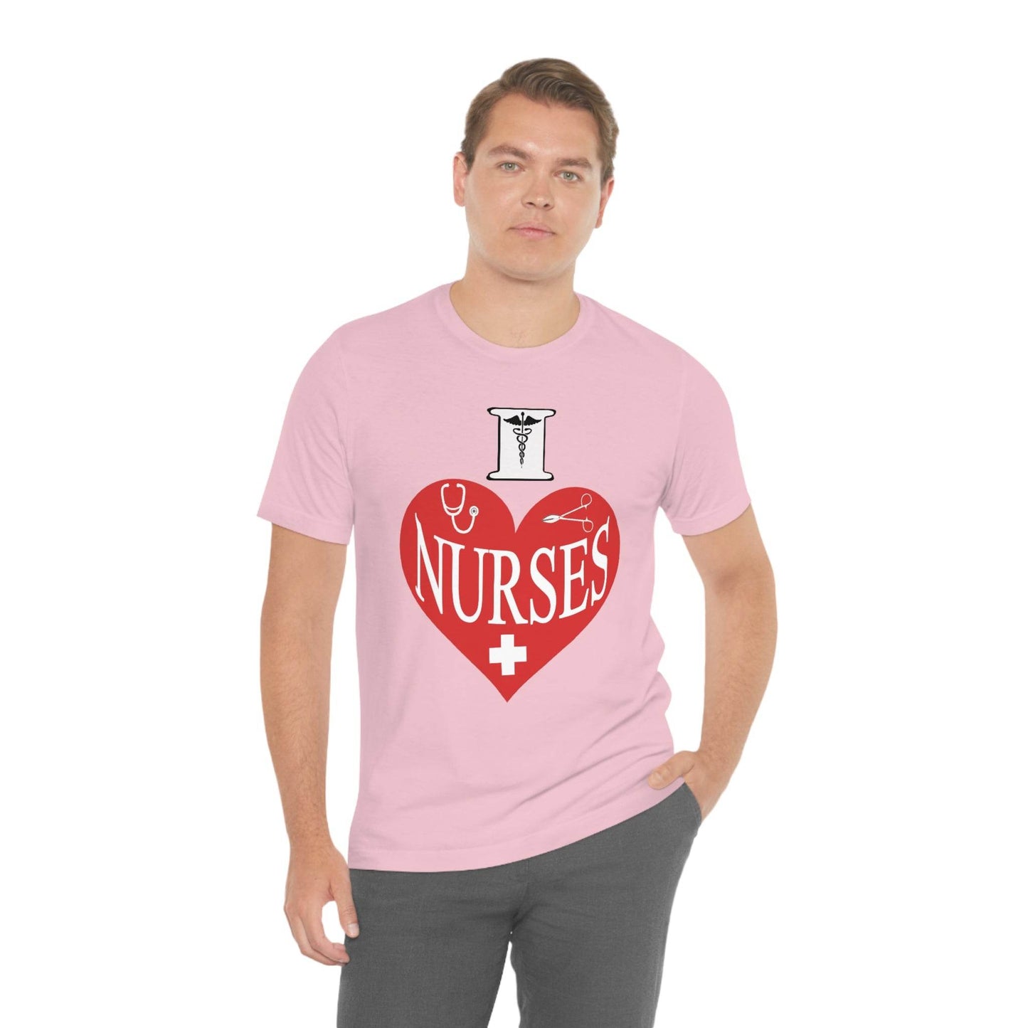 I love Nurses Tee - Giftsmojo