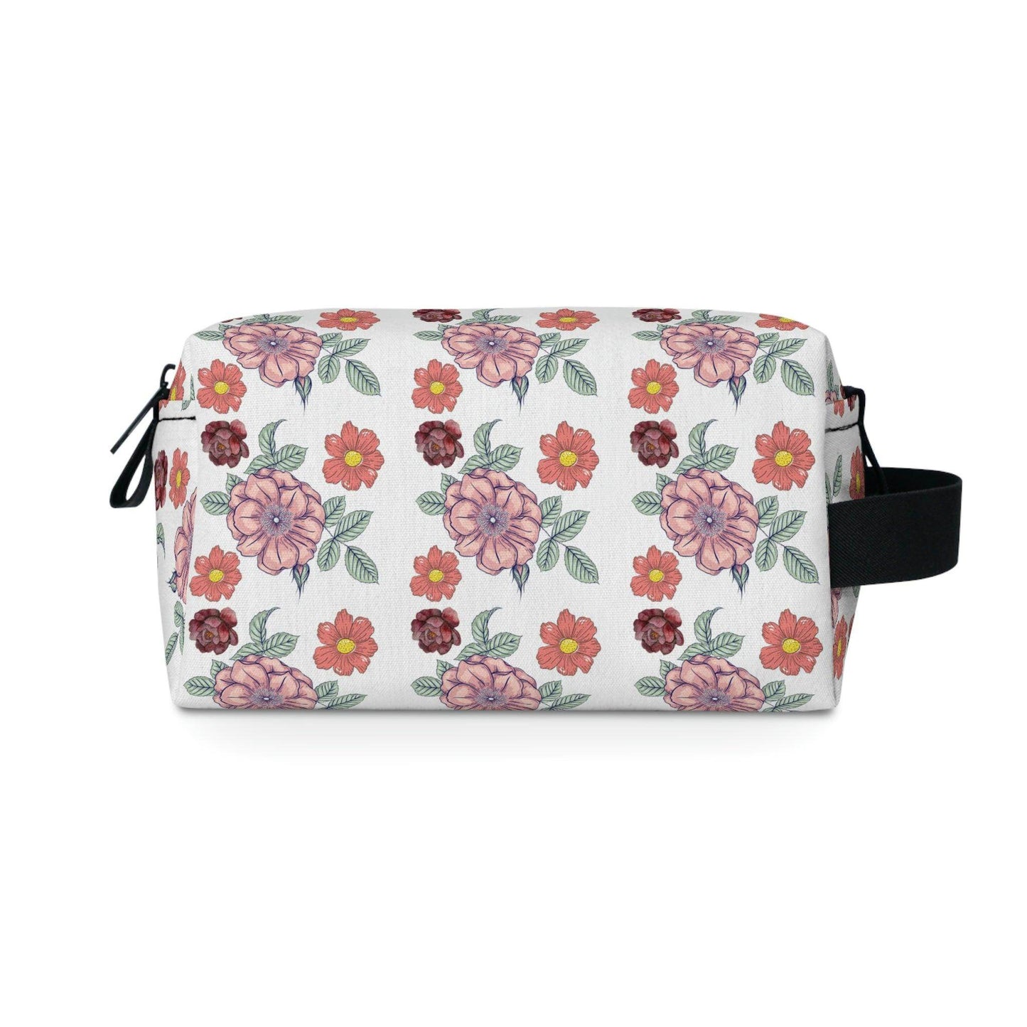 Floral Makeup Bag | flower makeup bag | Cosmetic Bag | Travel Bag | floral Toiletry Bag | cute makeup bag | makeup pouch | aesthetic makeup - Giftsmojo