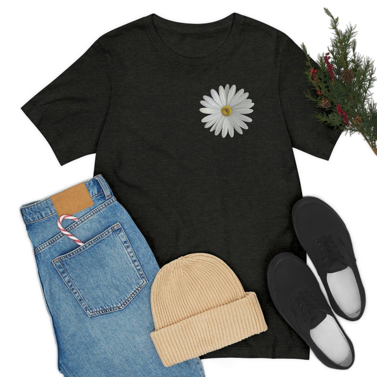 Daisy Shirt Floral Shirt Gift, Boho Shirt, Birth Month Flower, Gift For Mom, Daisy Women Shirt Flower Tee Summer Shirt, - Giftsmojo