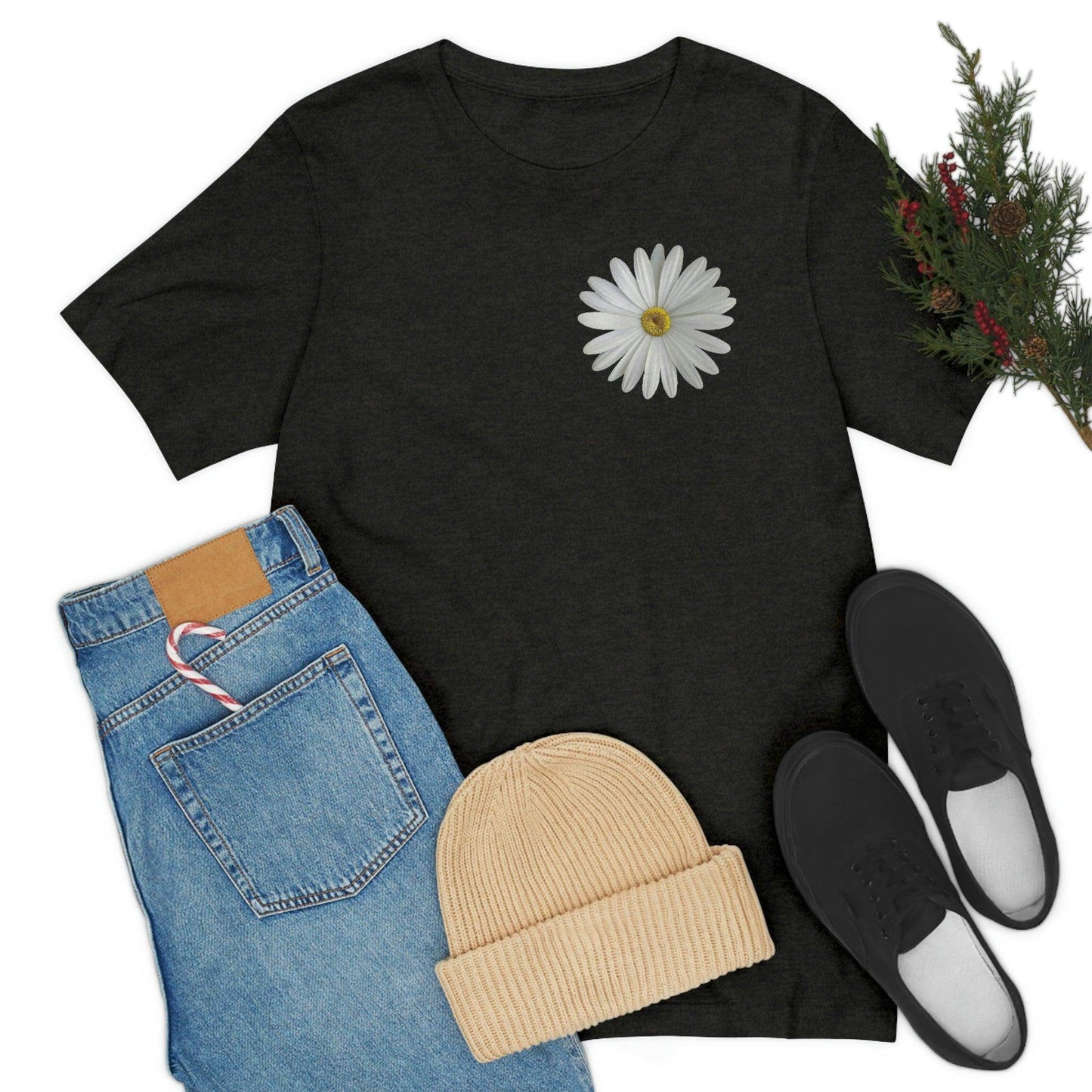 Daisy Shirt Floral Shirt Gift, Boho Shirt, Birth Month Flower, Gift For Mom, Daisy Women Shirt Flower Tee Summer Shirt, - Giftsmojo
