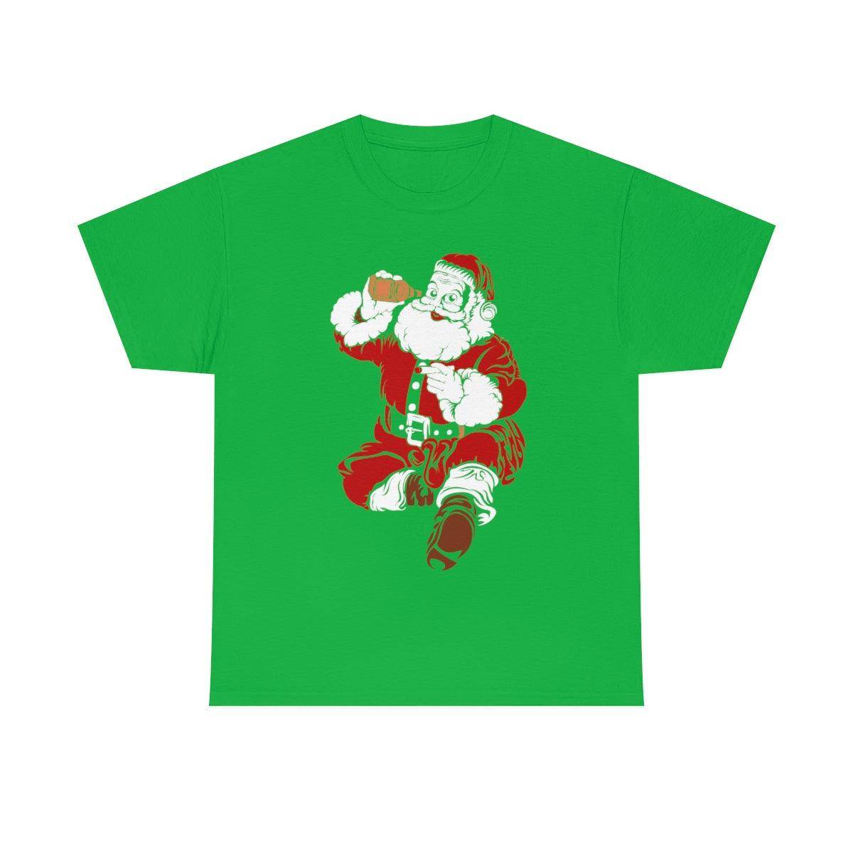 Santa Drinking Beer Funny T-shirt Funny Christmas Shirt Funny Santa Shirt Santa Gift - Giftsmojo