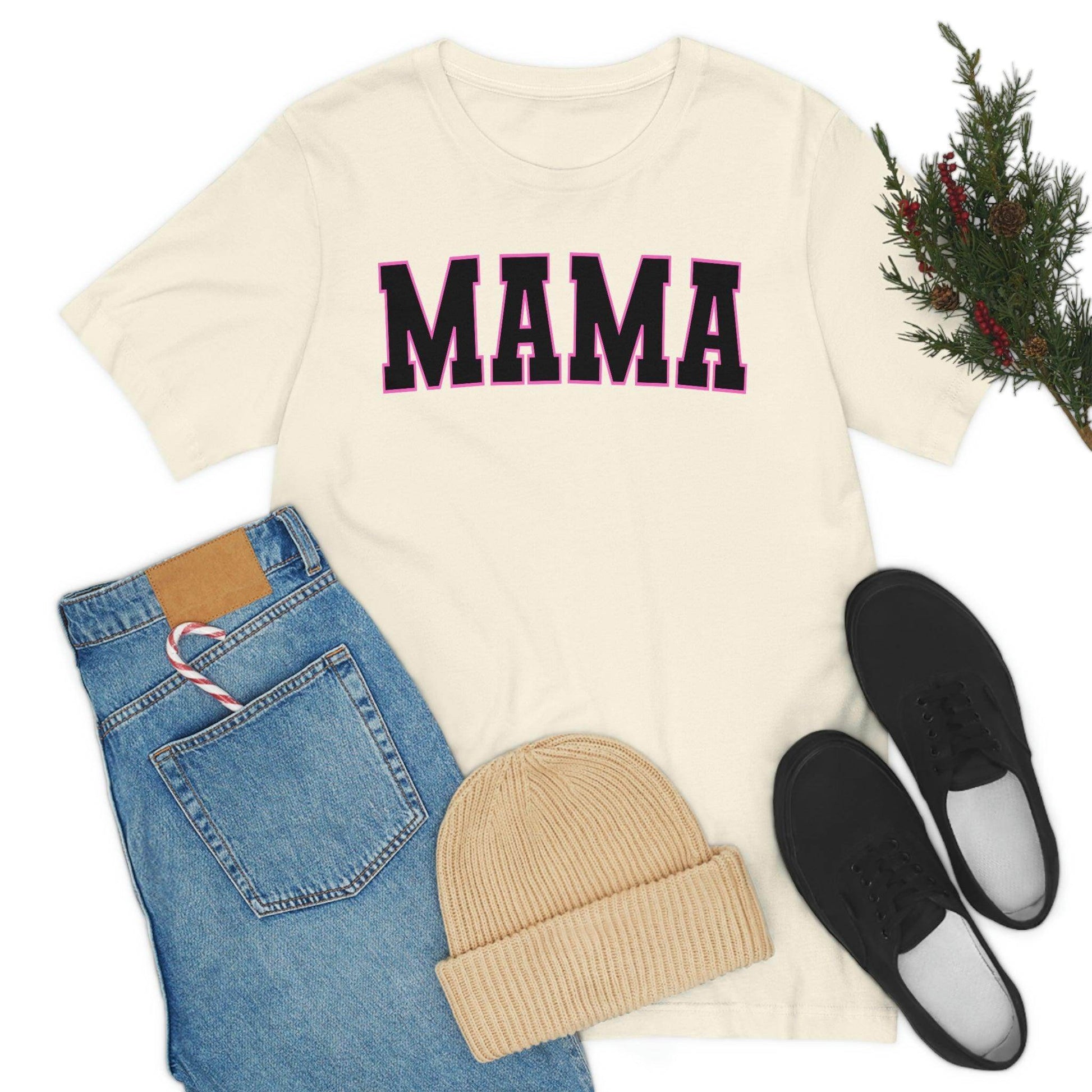 Cute Mama shirt mom shirt gift for her - mothers day shirt mothers day gift mom life shirt - retro mama shirt boy mama shirt mama t-shirt - Giftsmojo