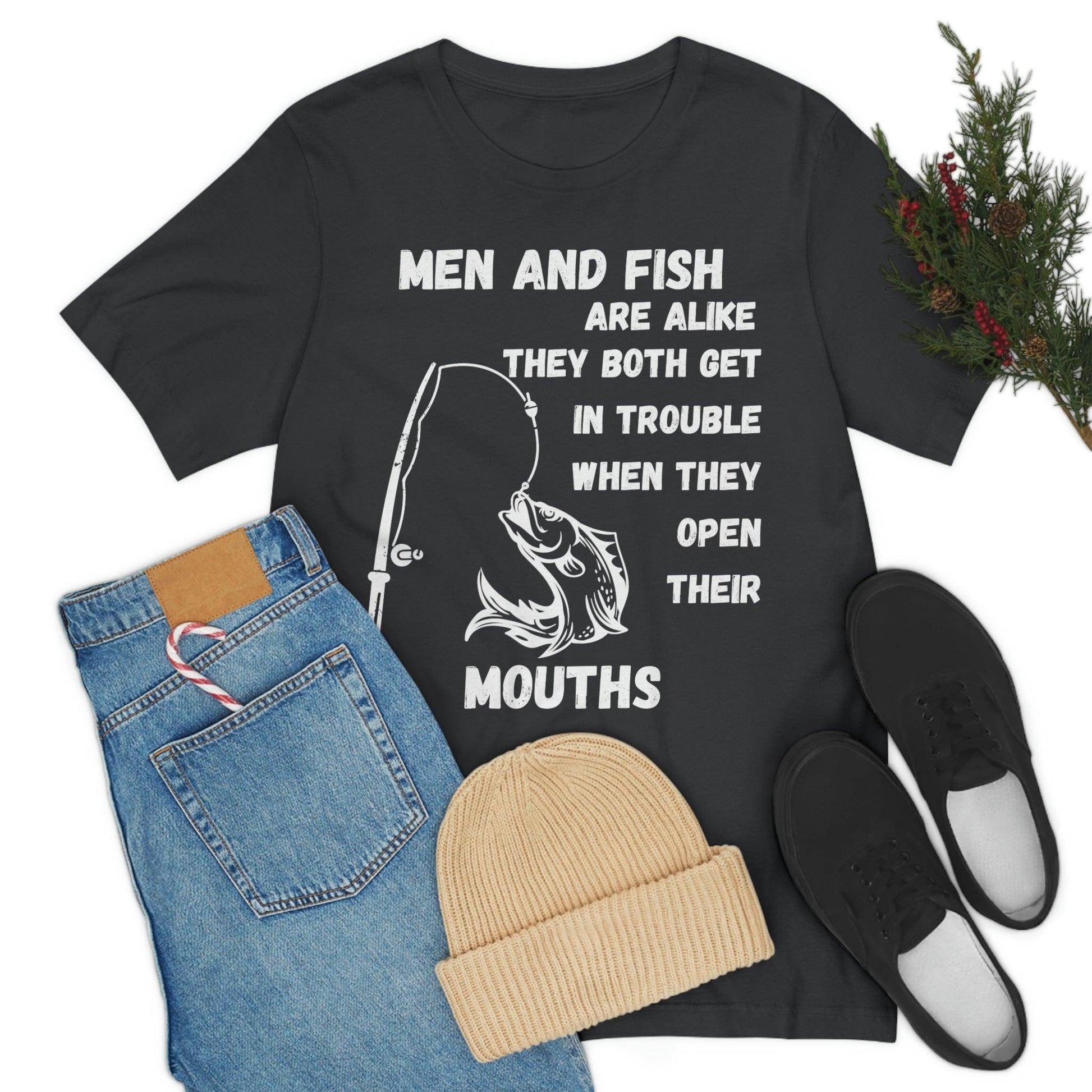 Men and Fish are Alike - Funny fishing shirt - Giftsmojo