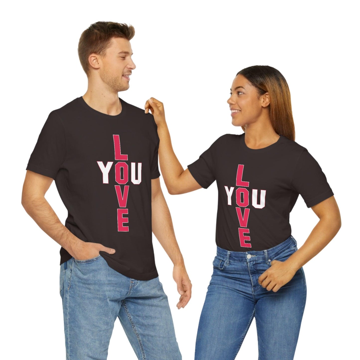 T-shape Love you Tee - Giftsmojo
