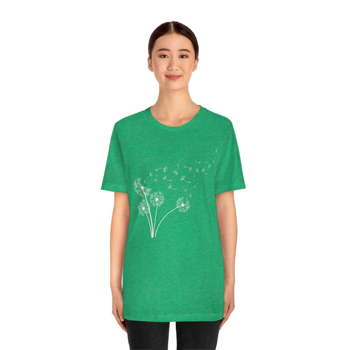 Dandelion Shirt, Boho Windflower Shirt, Dandelion Shirt for Her, Windflower Tee, Meditation Gift, Yoga Shirt, Inspirational Shirt, Bday Tees - Giftsmojo
