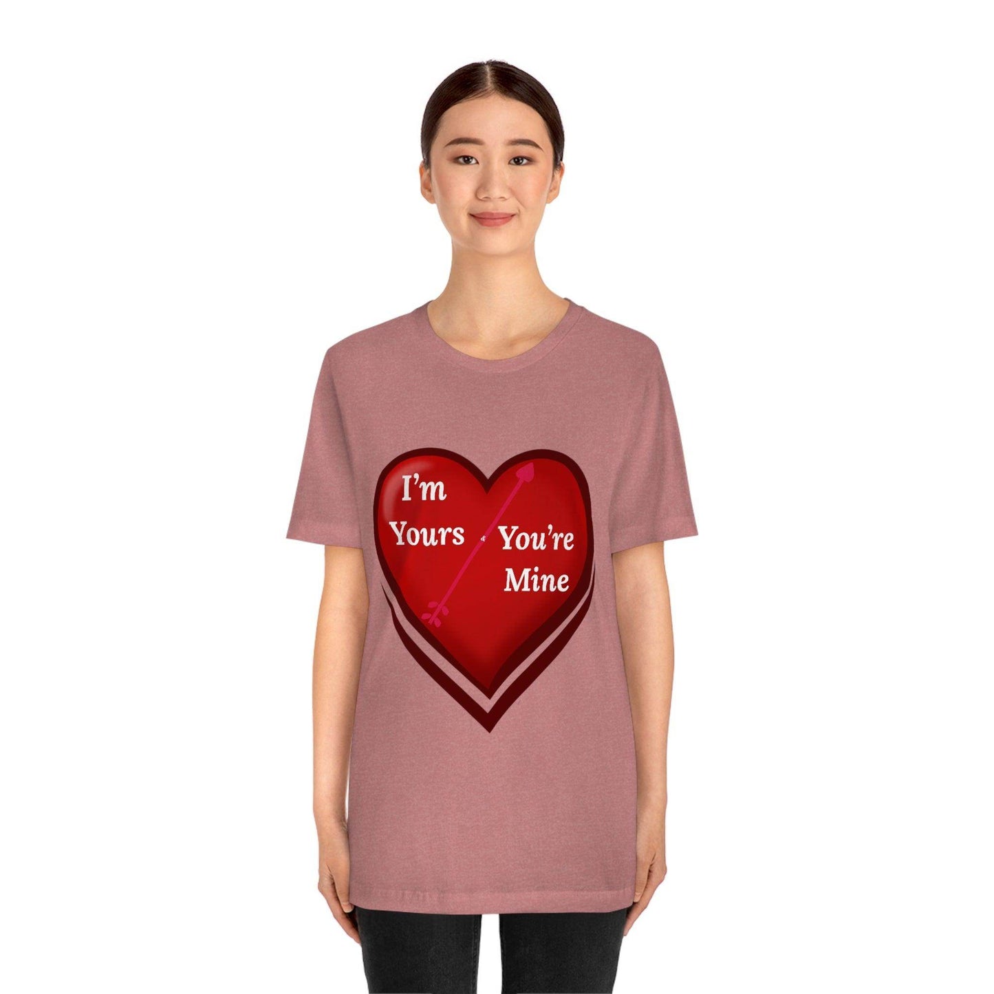 I'm Yours and You're Mine Heart Tee - Giftsmojo