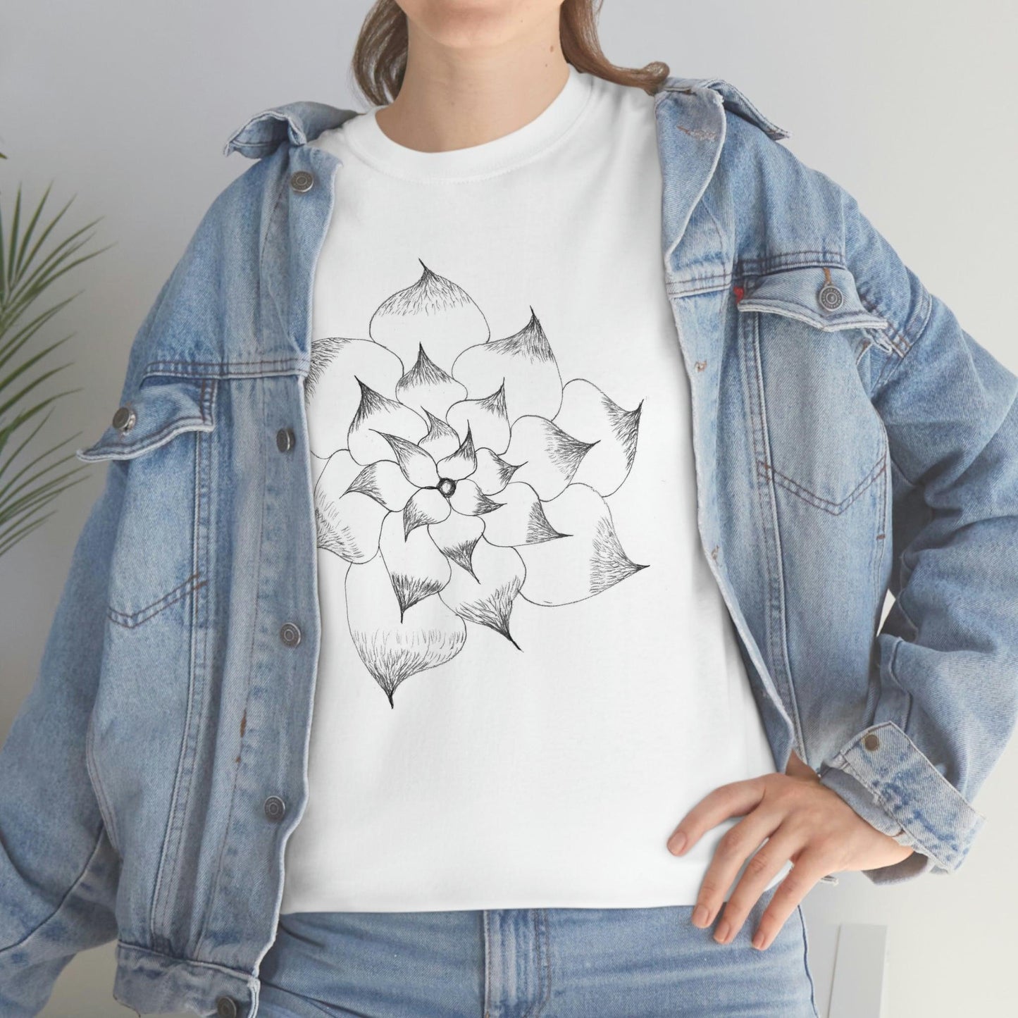 Flower Tee, custom designed tee, flower t-shirt, floral graphic tee - Giftsmojo