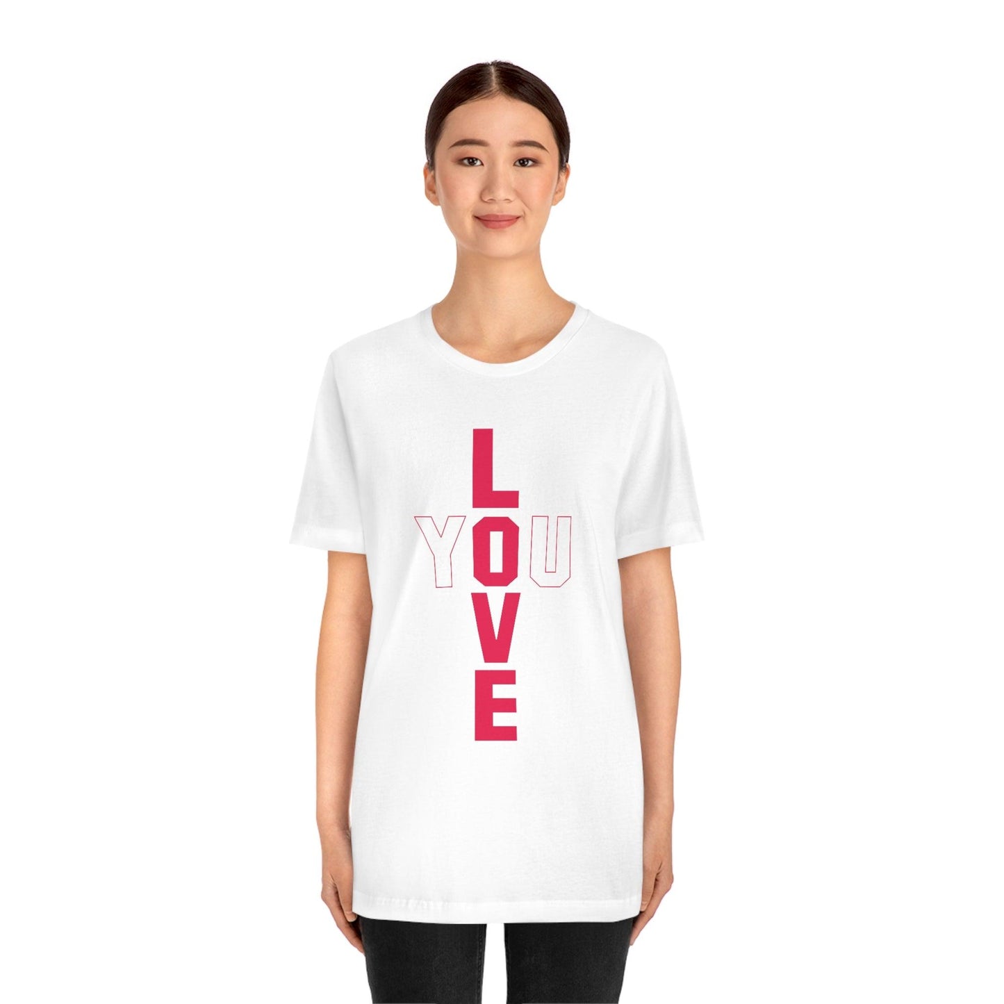 T-shape Love you Tee - Giftsmojo