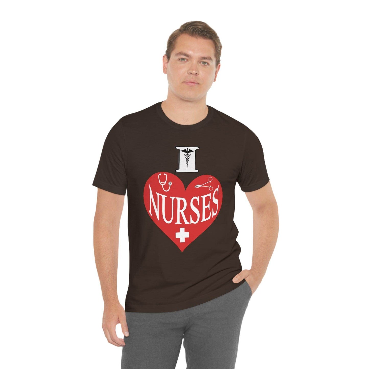 I love Nurses Tee - Giftsmojo