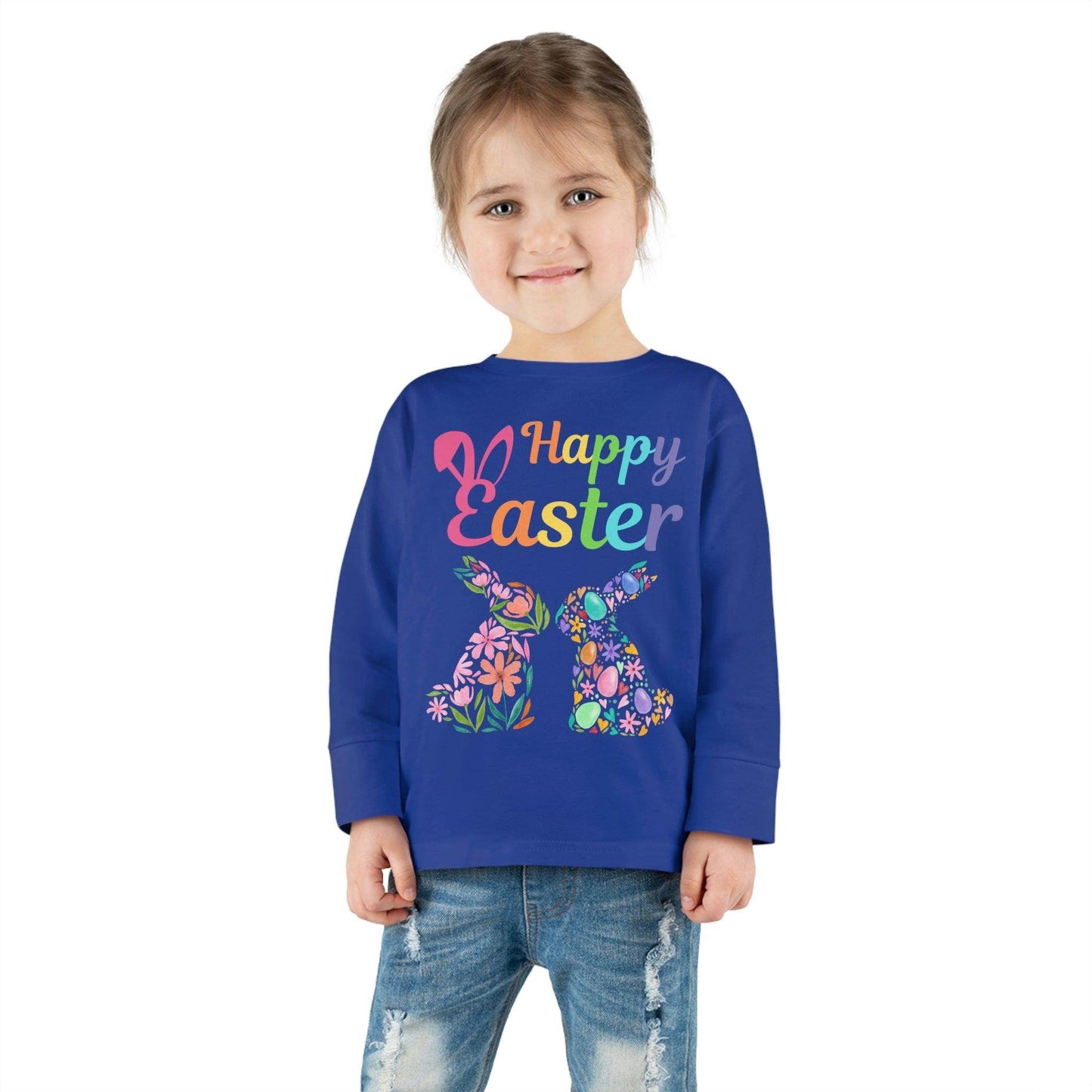 Happy Easter Toddler Long Sleeve Tee - Giftsmojo