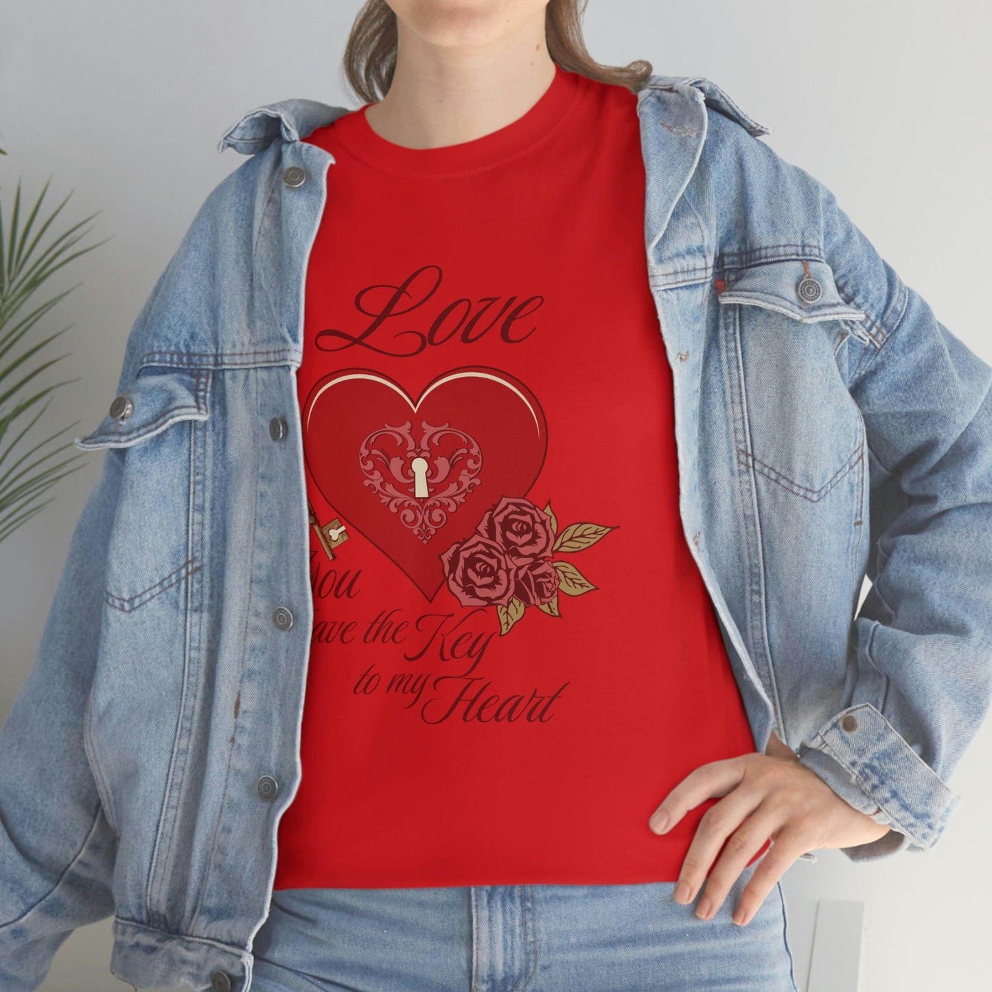 Love you have the keys to my heart Tee - Giftsmojo