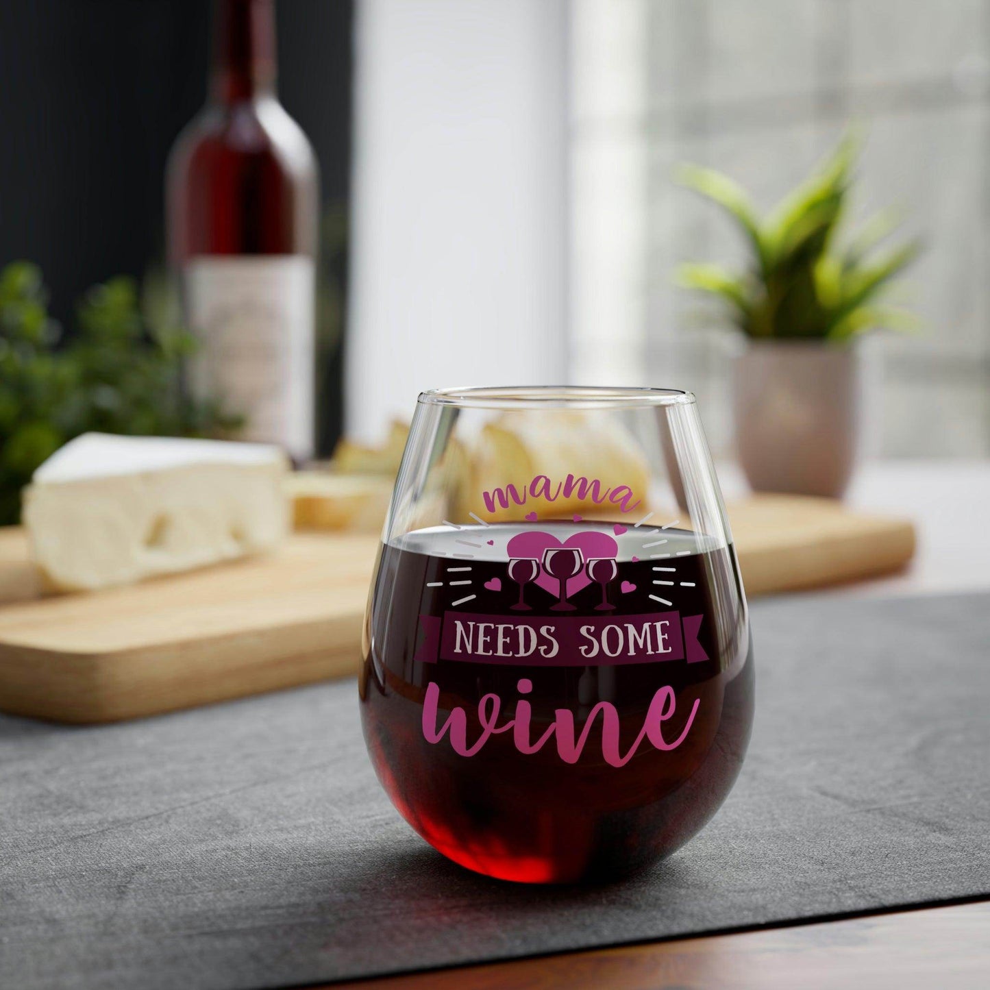 Gift for Mom Mom wine glass Mama Needs Some Wine Glass - Mother's Day Wine glass - Giftsmojo