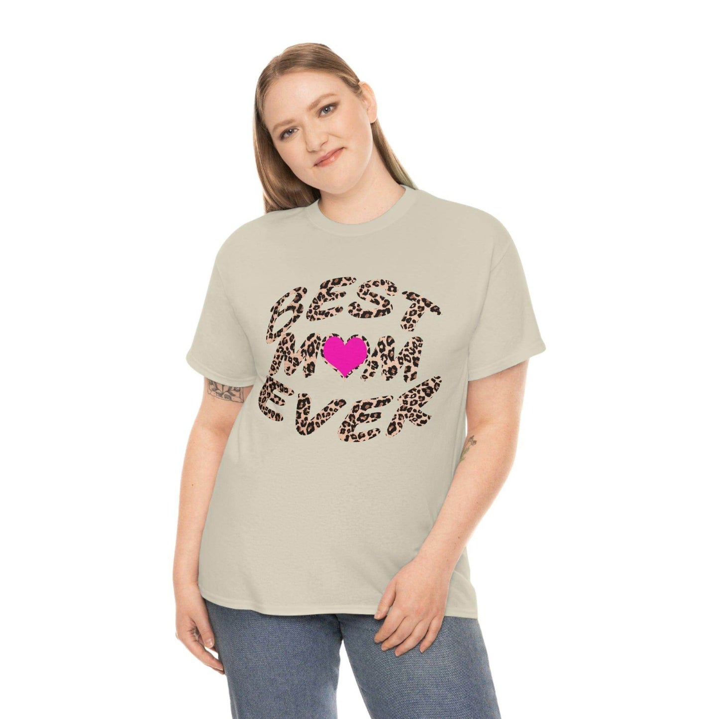 Best mom ever leopard print Tee - Giftsmojo