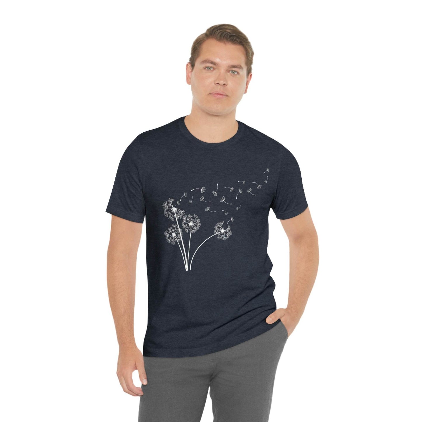 Dandelion Shirt, Boho Windflower Shirt, Dandelion Shirt for Her, Windflower Tee, Meditation Gift, Yoga Shirt, Inspirational Shirt, Bday Tees - Giftsmojo
