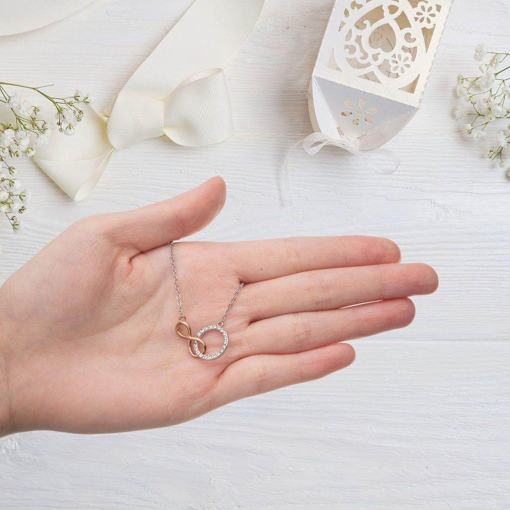 Gift to Mom From Son - Infinite Bond - Infinity Circle Necklace - Giftsmojo