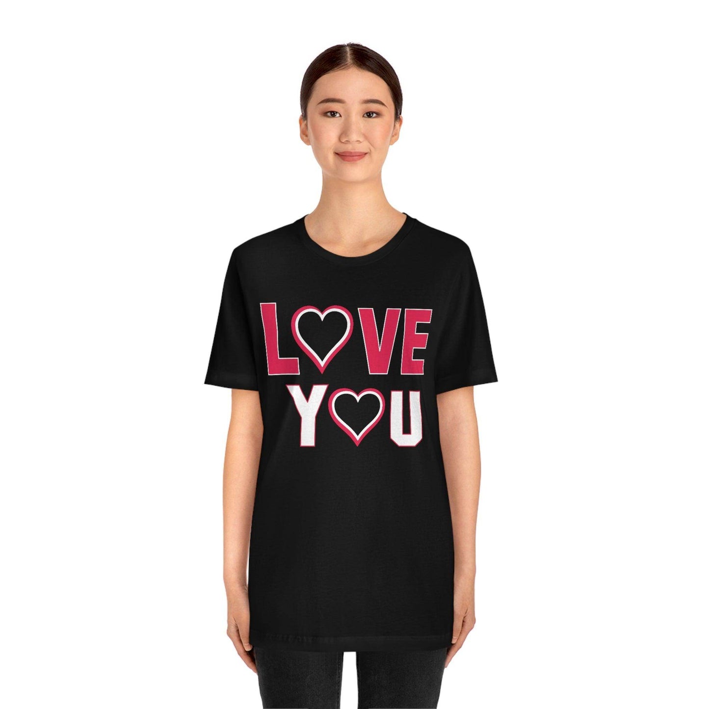 love you heart Tee - Giftsmojo