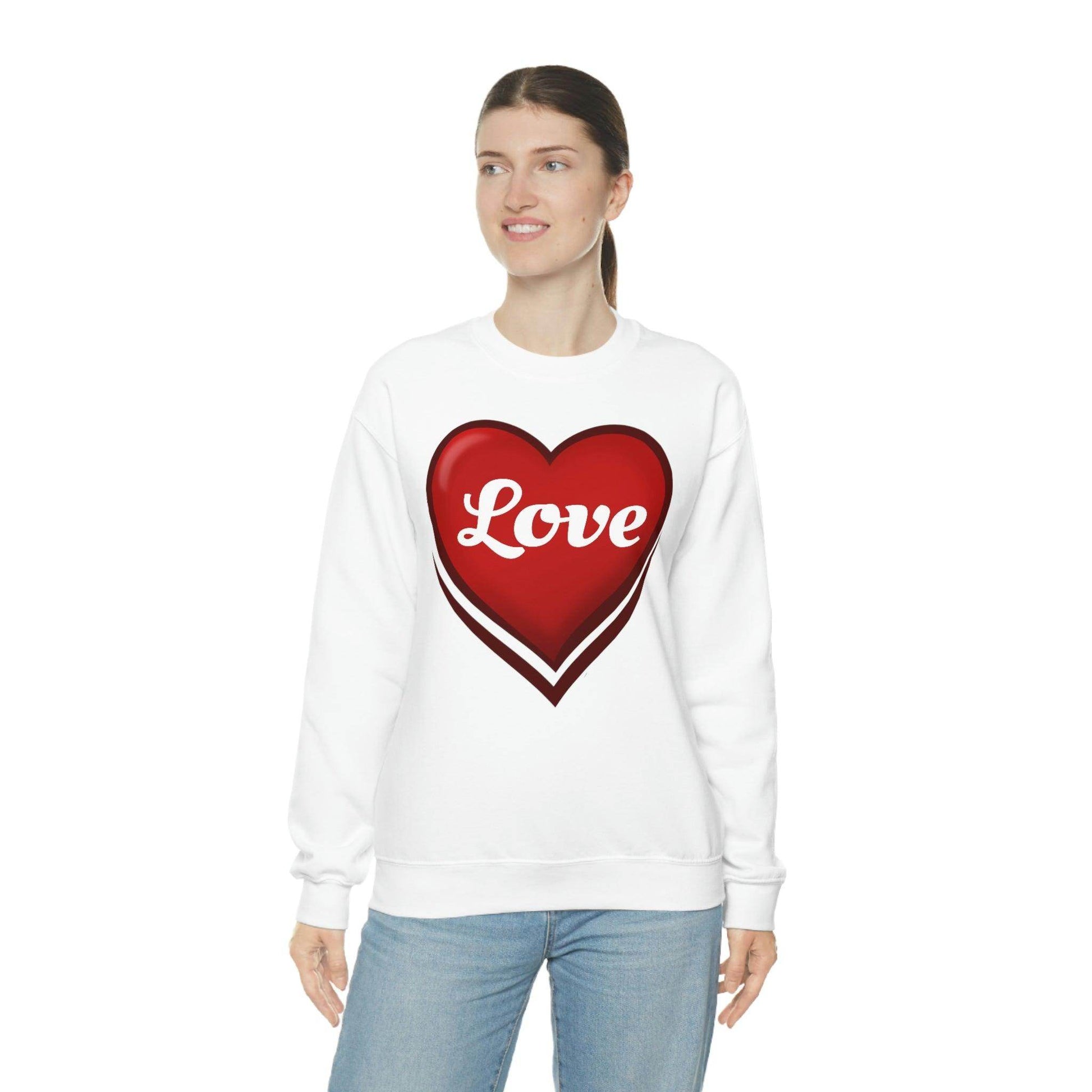 Love Sweatshirt, Valentine's Gift, - Giftsmojo