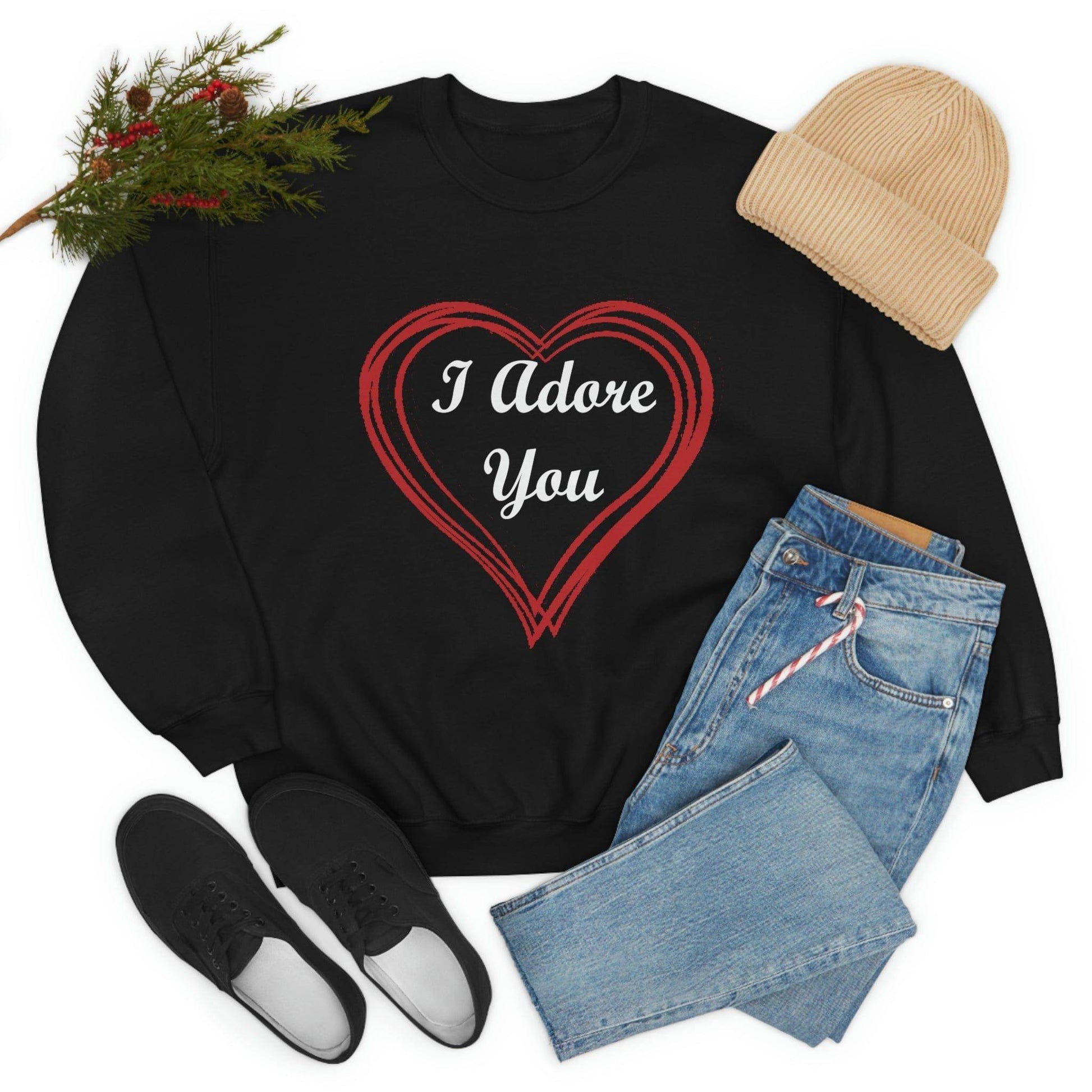 I Adore You Crewneck Sweatshirt - Giftsmojo