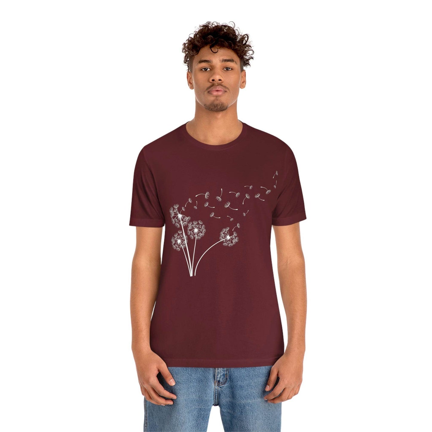 Dandelion Shirt, Boho Windflower Shirt, Dandelion Shirt for Her, Windflower Tee, Meditation Gift, Yoga Shirt, Inspirational Shirt, Bday Tees - Giftsmojo