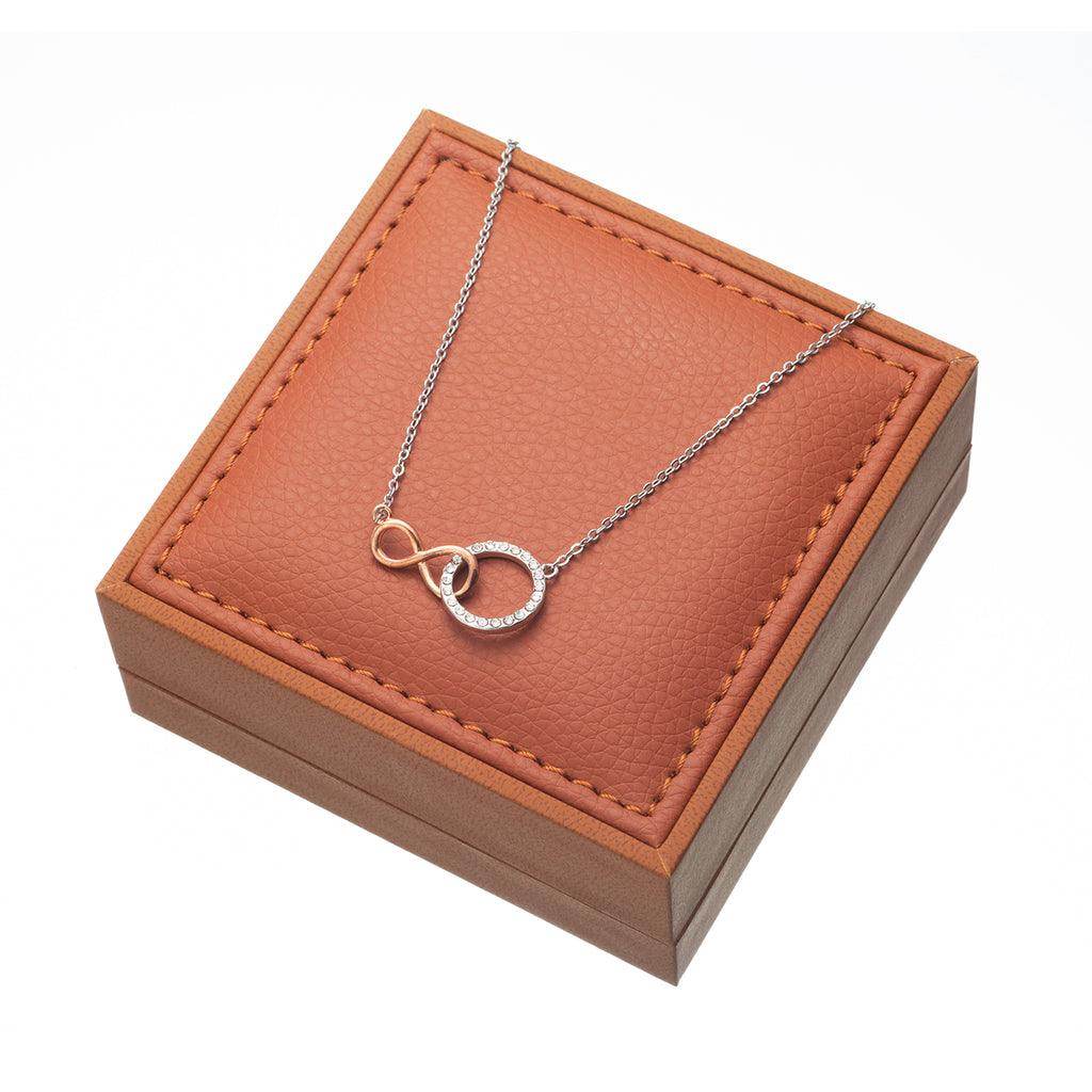 Gift to Mom From Daughter Infinite Bond - Infinity Circle Necklace - Giftsmojo