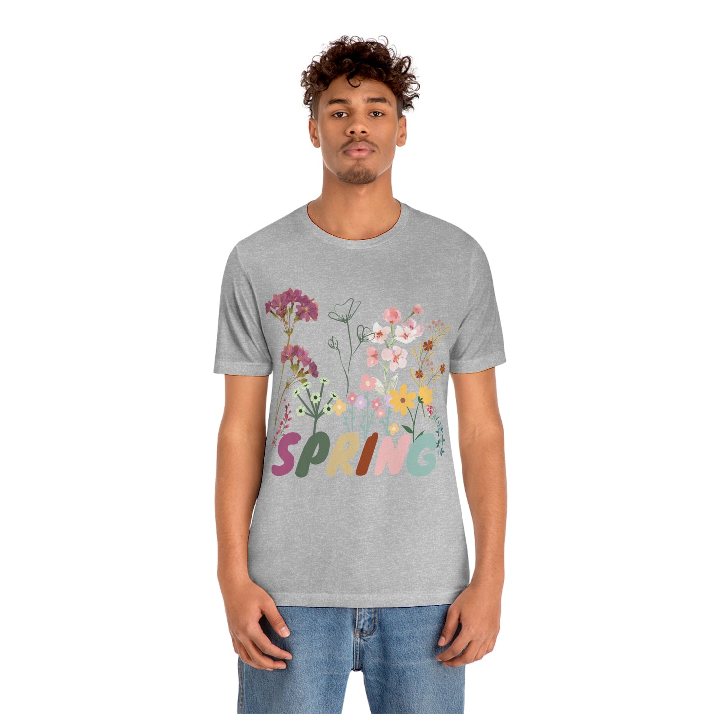 Spring Shirt, Flower T shirt, Vintage Botanical Shirt, Vintage T-shirt, Graphic Tshirt, Botanical Print, Vintage Flower Shirt, Wildflower,