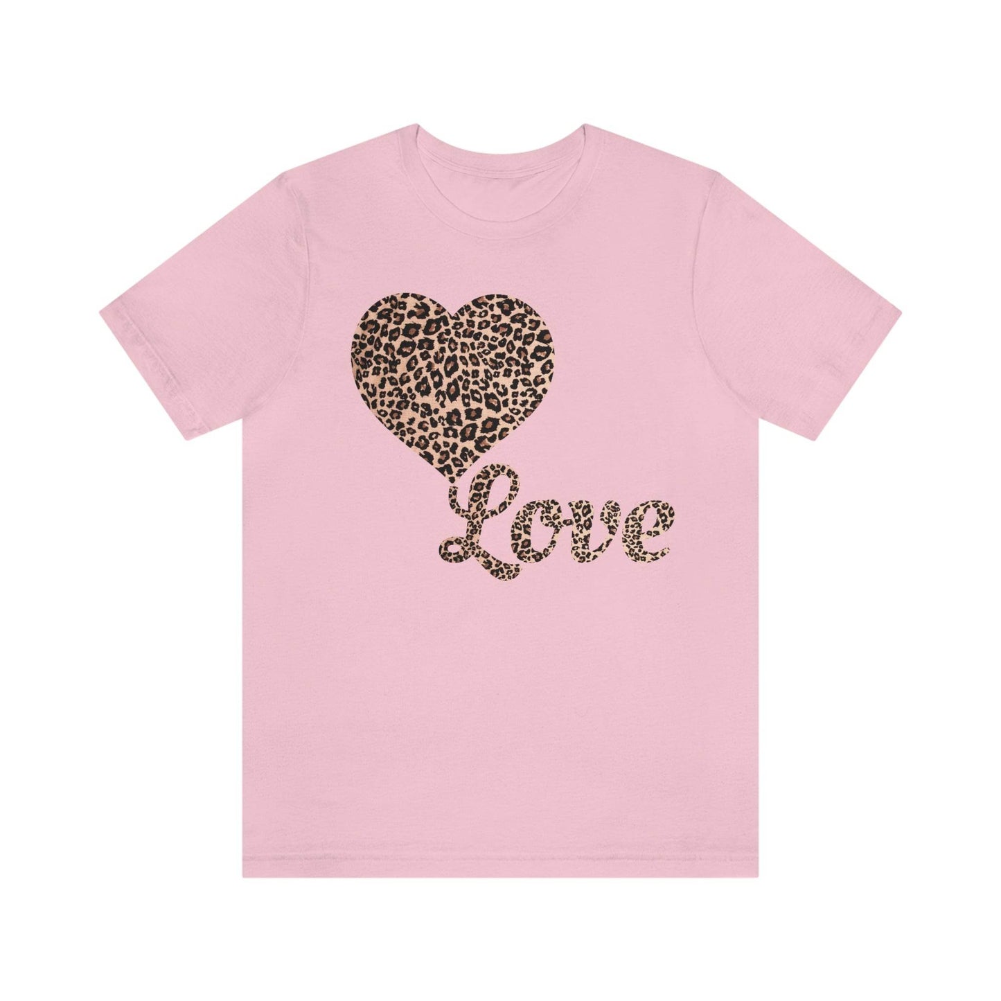 Love Heart, Leopard Print Tee - Giftsmojo