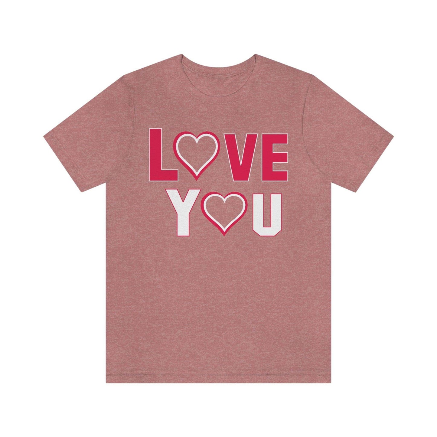 love you heart Tee - Giftsmojo