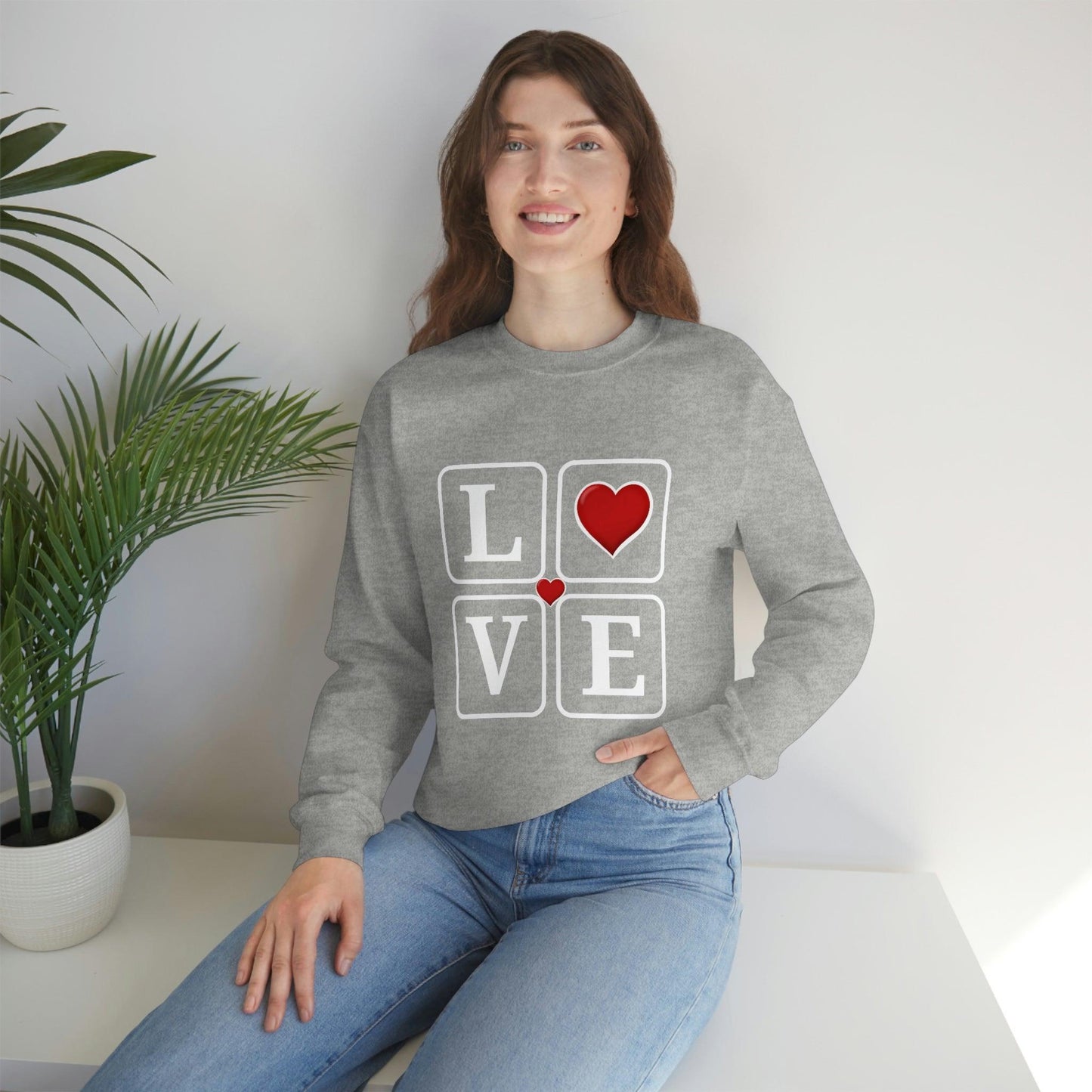 Love square Hearts Sweatshirt