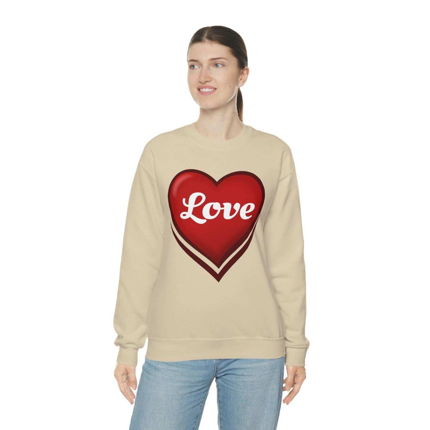 Love Sweatshirt, Valentine's Gift, - Giftsmojo
