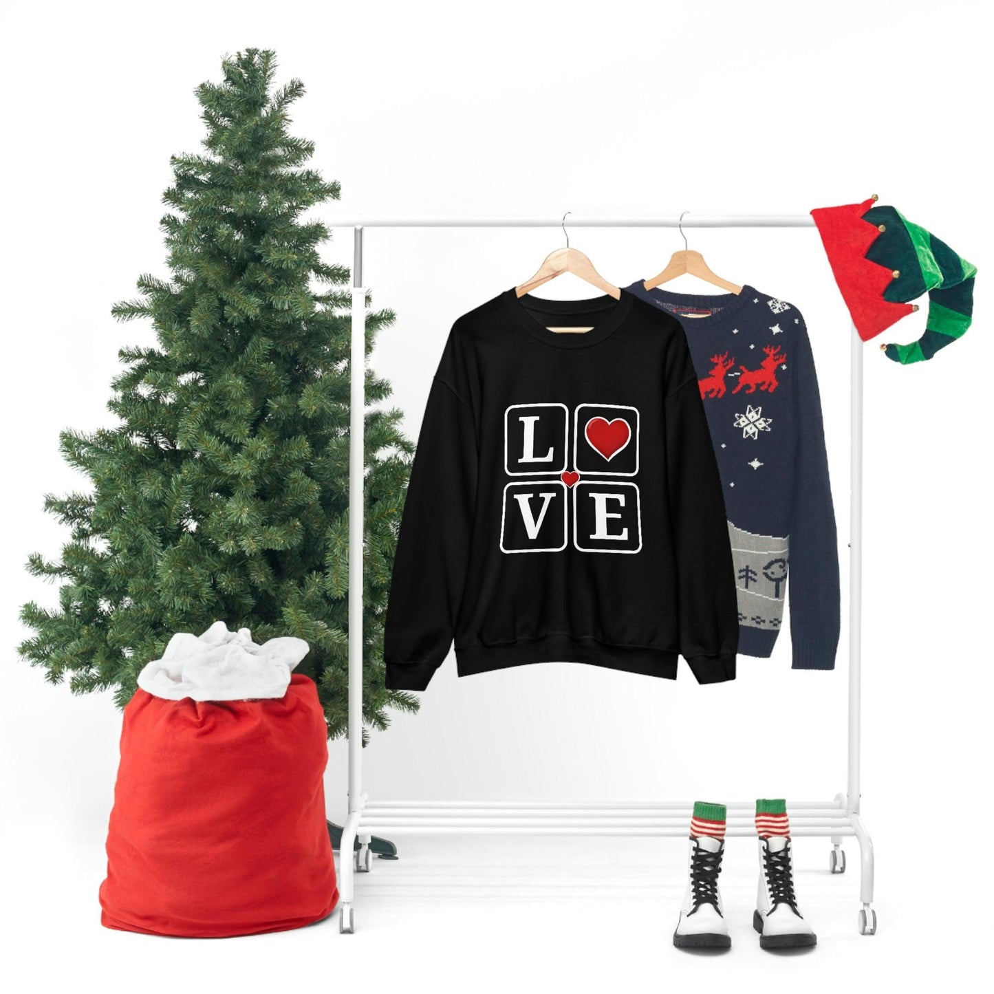 Love square Hearts Sweatshirt