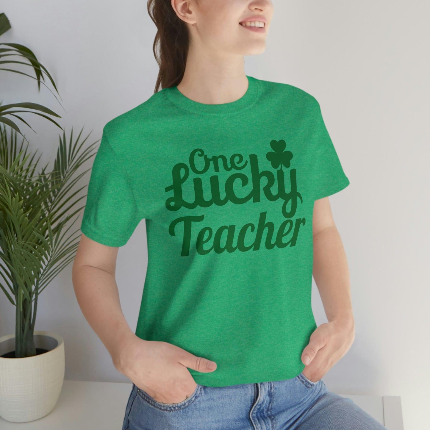 One Lucky Teacher Shirt feeling Lucky St Patrick's Day shirt - Funny St Paddy's day Funny Shirt - Giftsmojo
