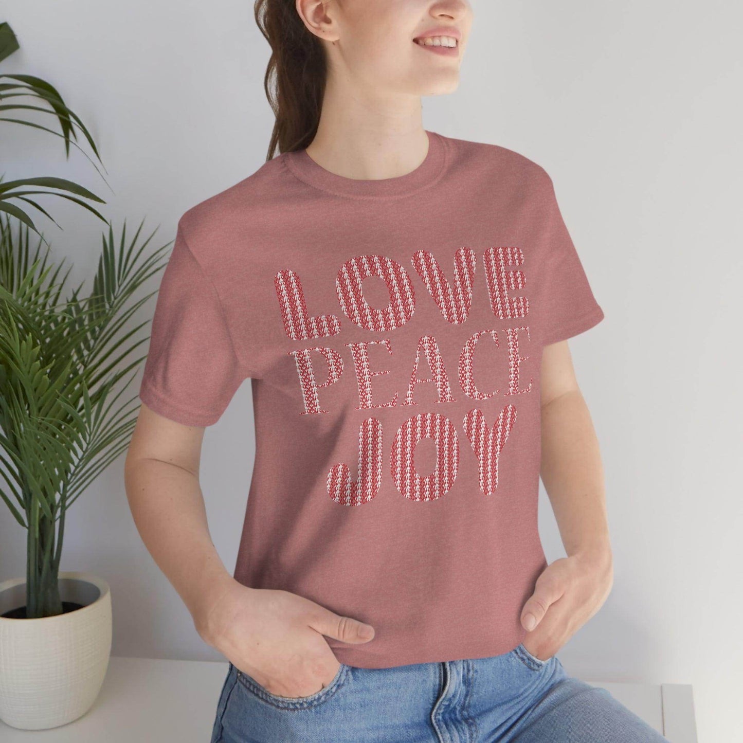 love peace joy Tee - Giftsmojo