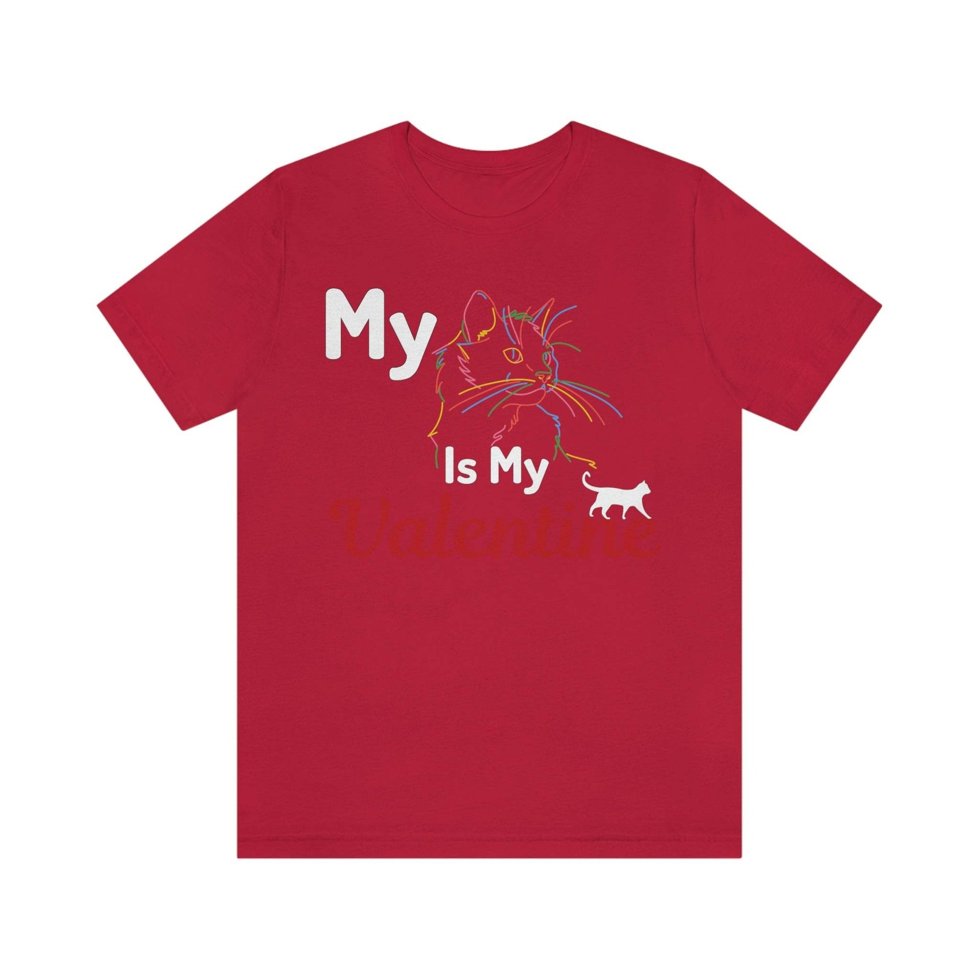My Cat is My Valentine, Cute Pet lover Valentine shirt - Cute Cat lover shirt - Cat Mom shirt - Giftsmojo