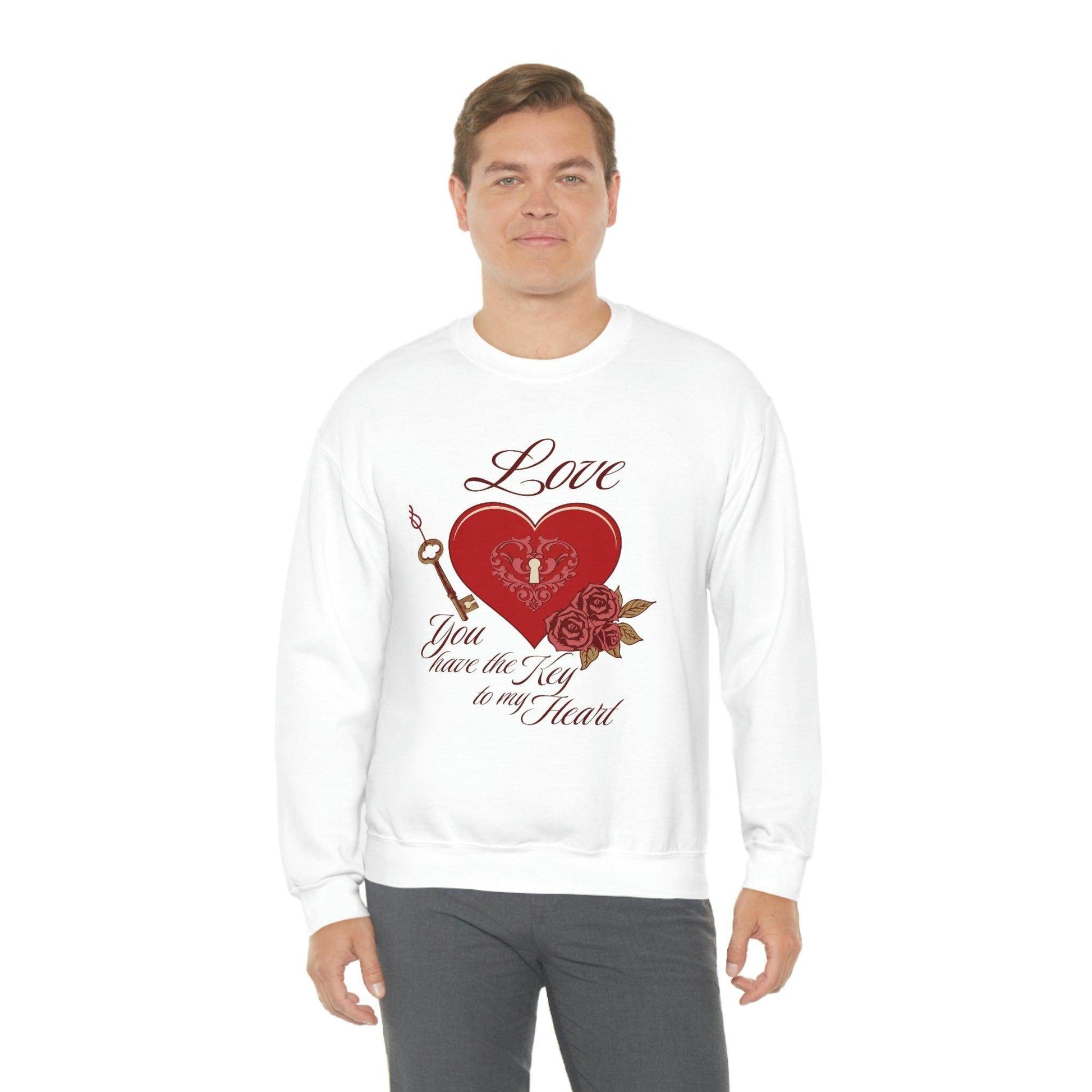 Love you have the key to my heart Sweatshirt - Giftsmojo