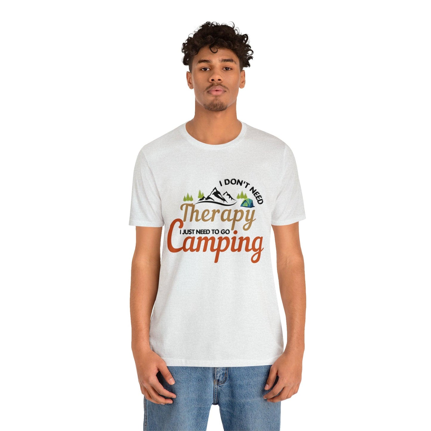 I don't need therapy I just need to go camping, camping shirt, dad shirt, dad gift, gift for outdoor lover, fishing gift nature lover shirt