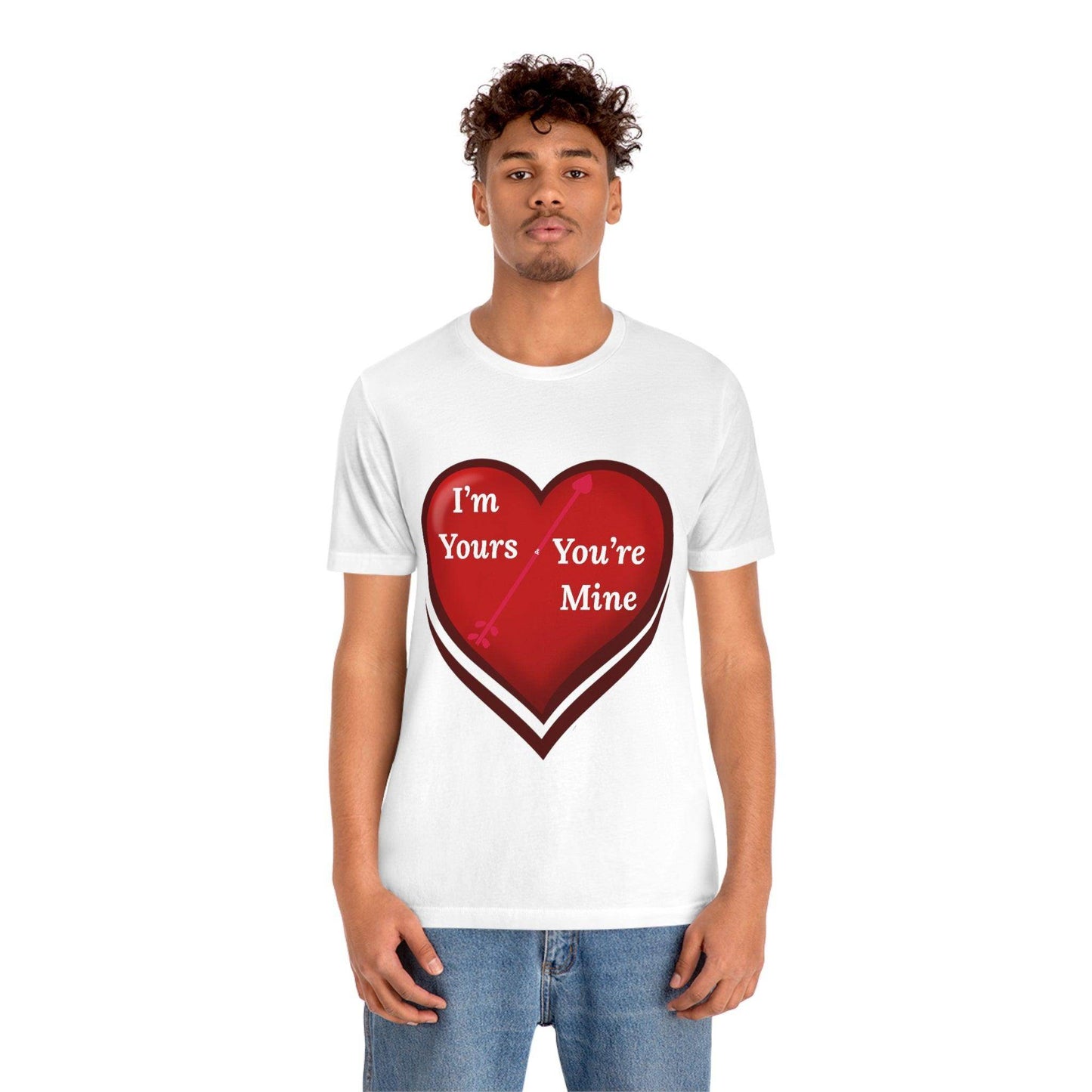 I'm Yours and You're Mine Heart Tee - Giftsmojo
