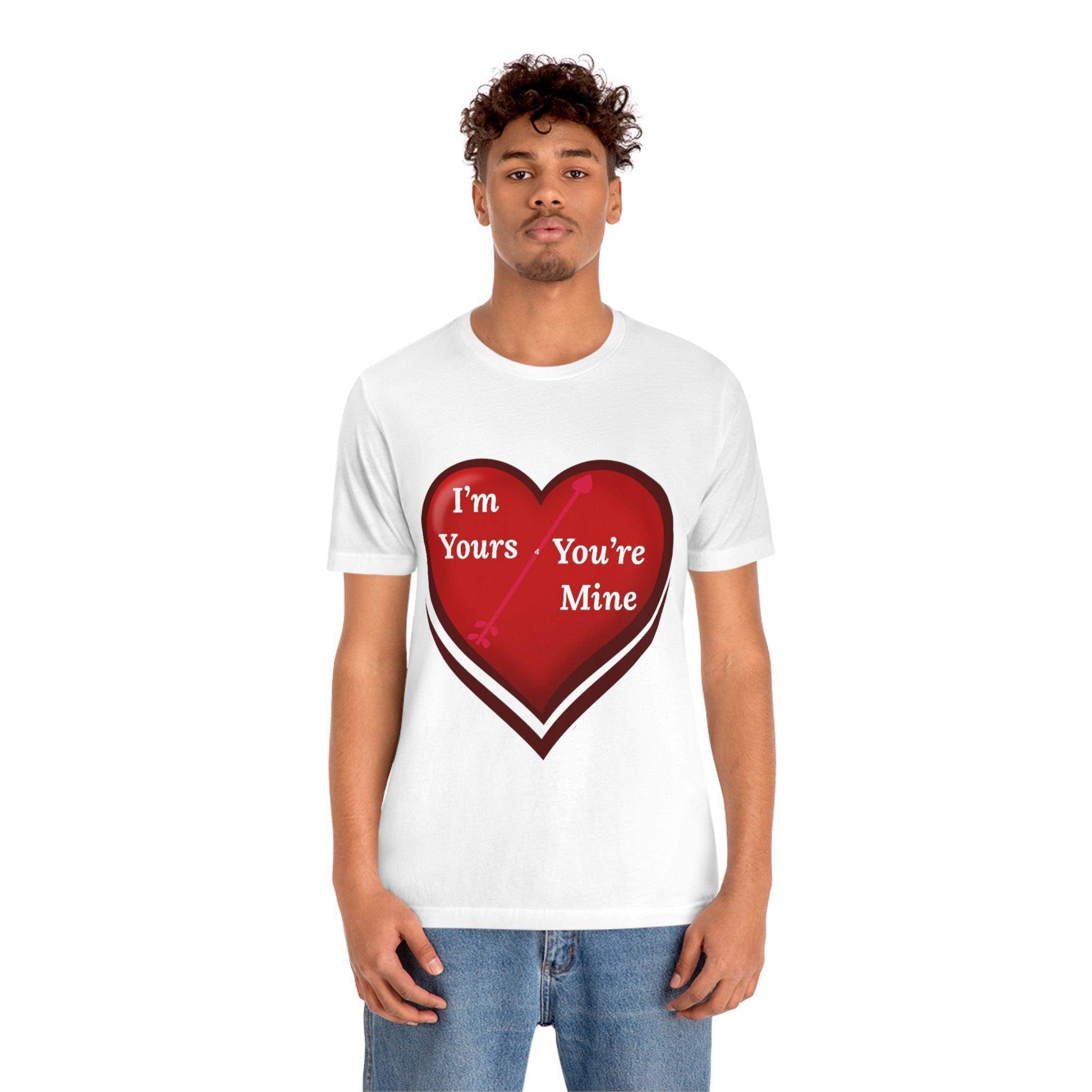 I'm Yours and You're Mine Heart Tee - Giftsmojo