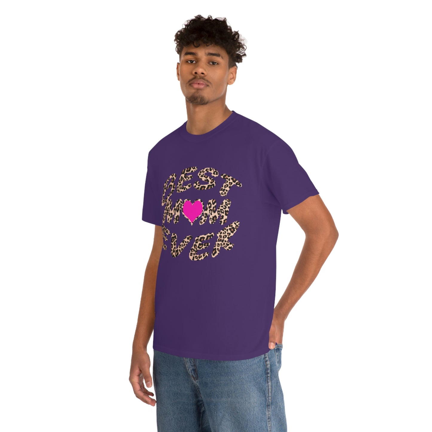Best mom ever leopard print Tee