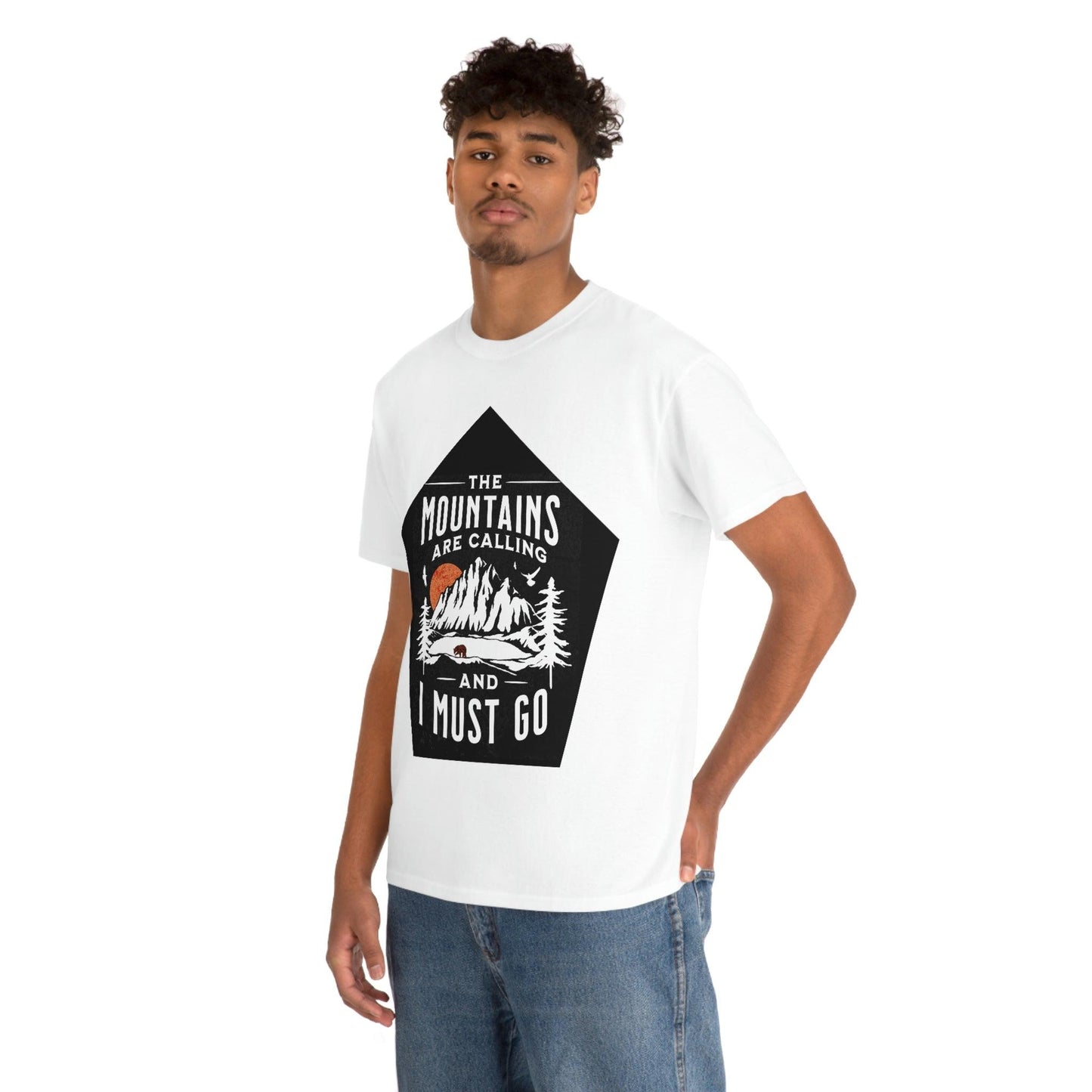 The Mountains are Calling and I Must Go Tee - Giftsmojo