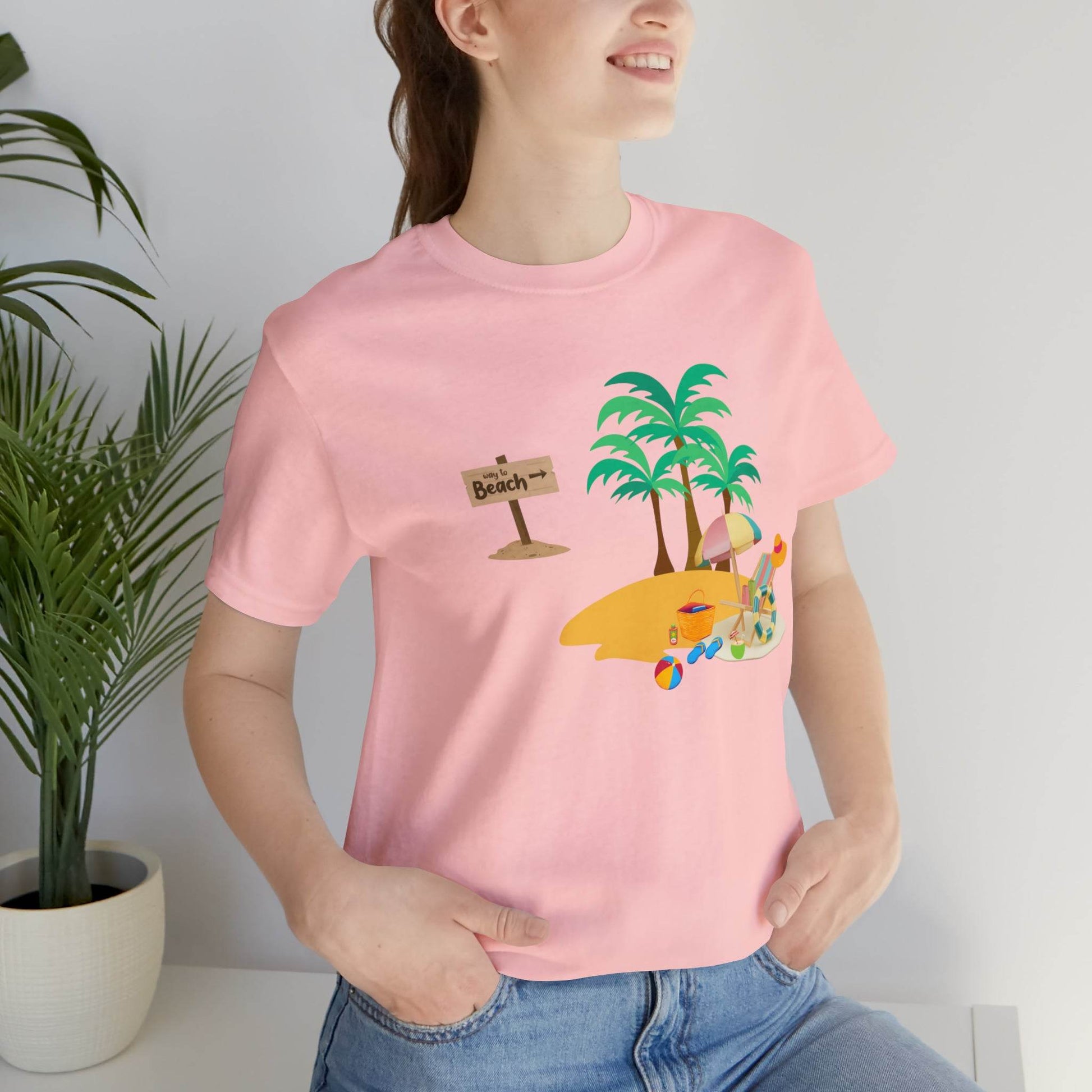 Beach shirt, Beach t-shirt, Summer shirt, Beachwear, Beach fashion, Tropical print, Trendy design, Stylish beach apparel - Giftsmojo