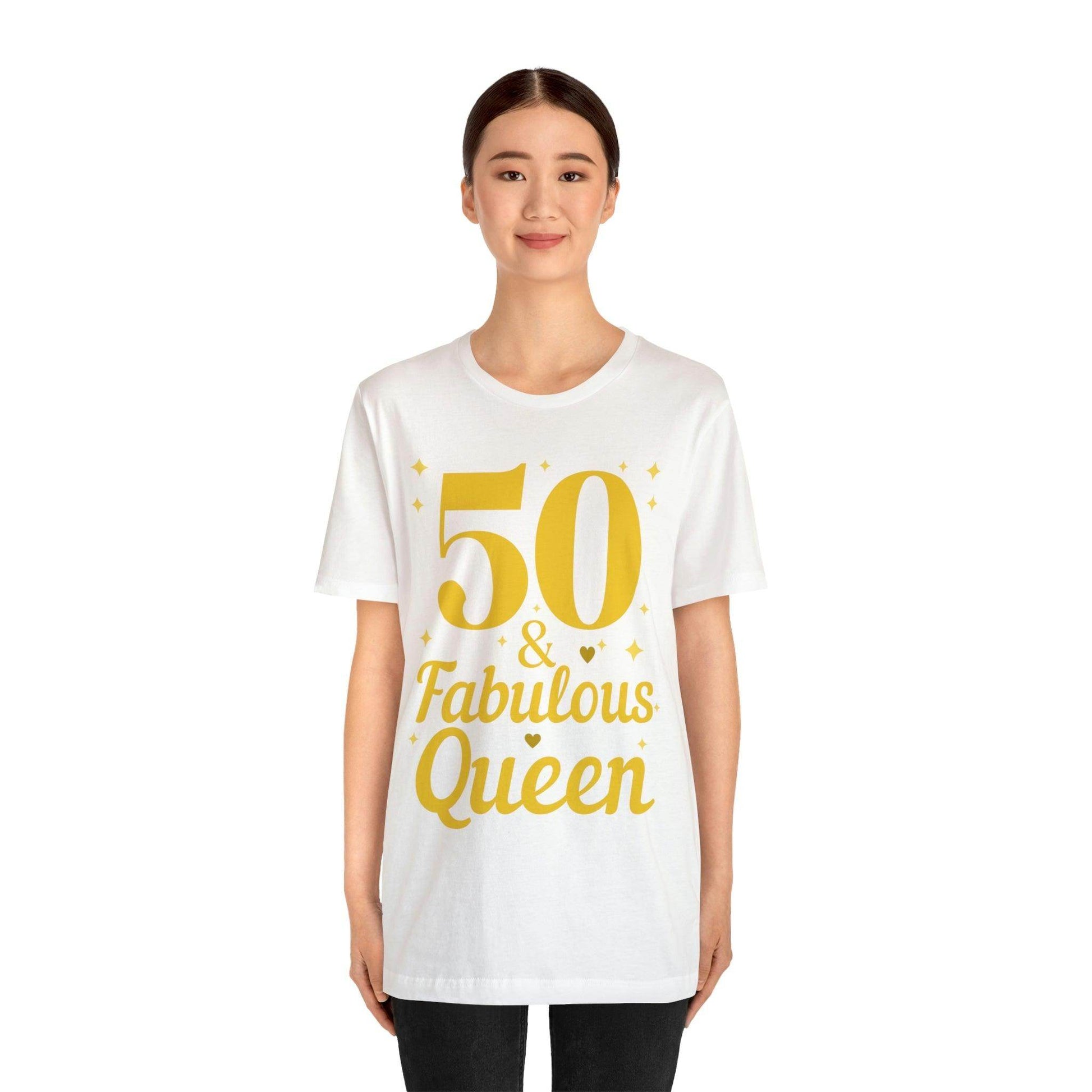 50 and Fabulous Queen shirt, Funny 50th birthday shirt - Giftsmojo